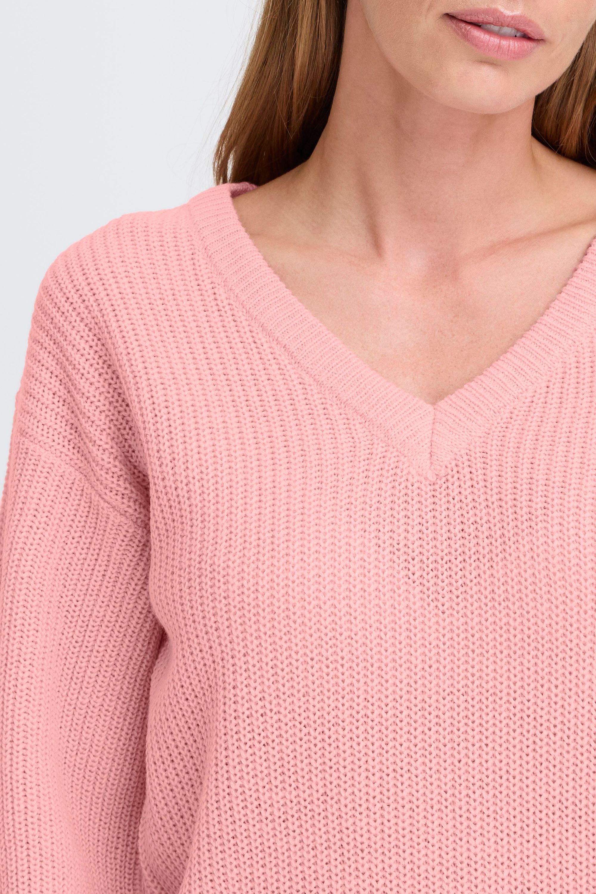 OXMO Strickfleece-Pullover »Strickpullover OXISANDIE LS«