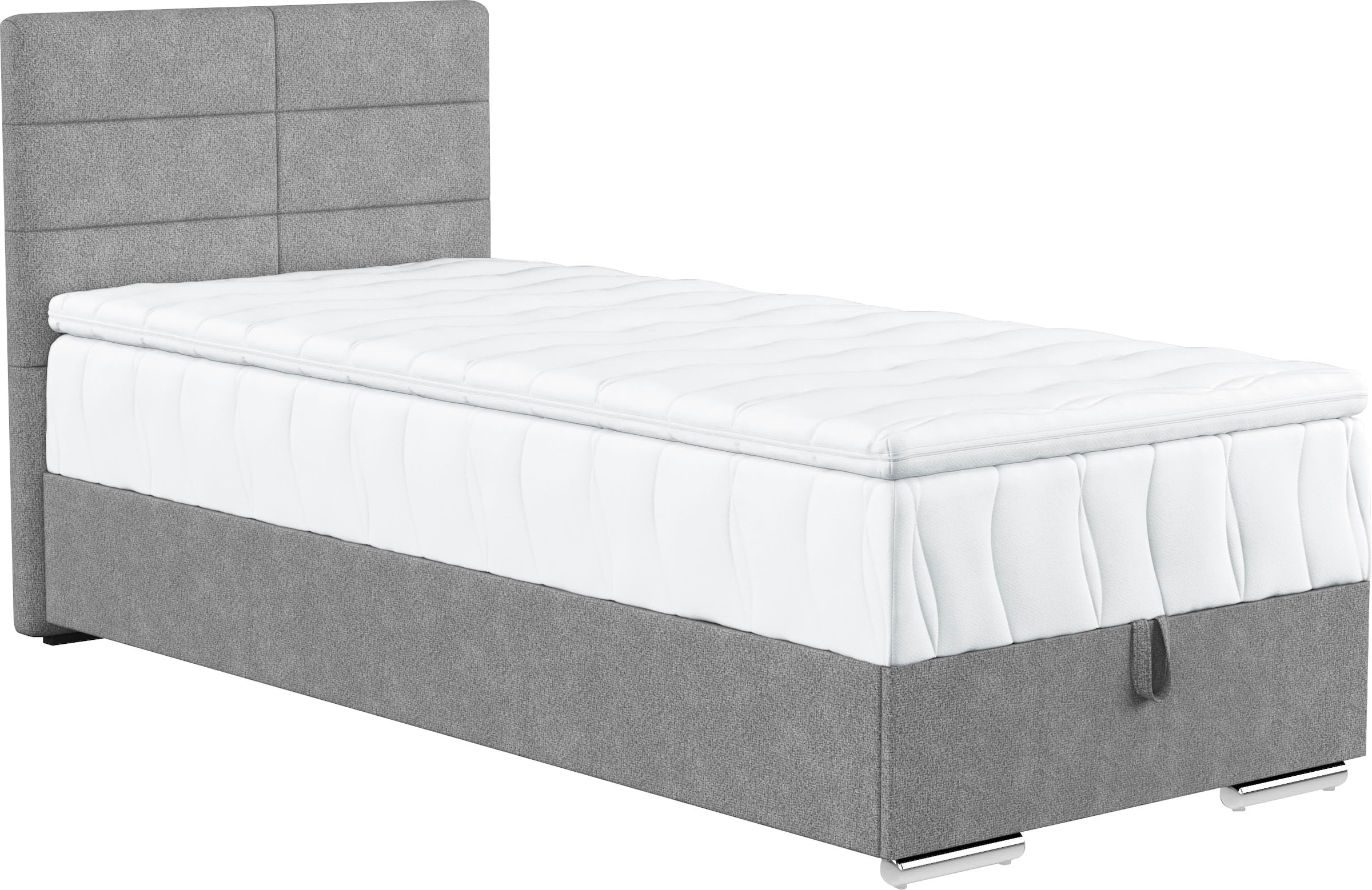 COTTA Boxspringbett Tom, mit Bettkasten, Topper und Zierkissen