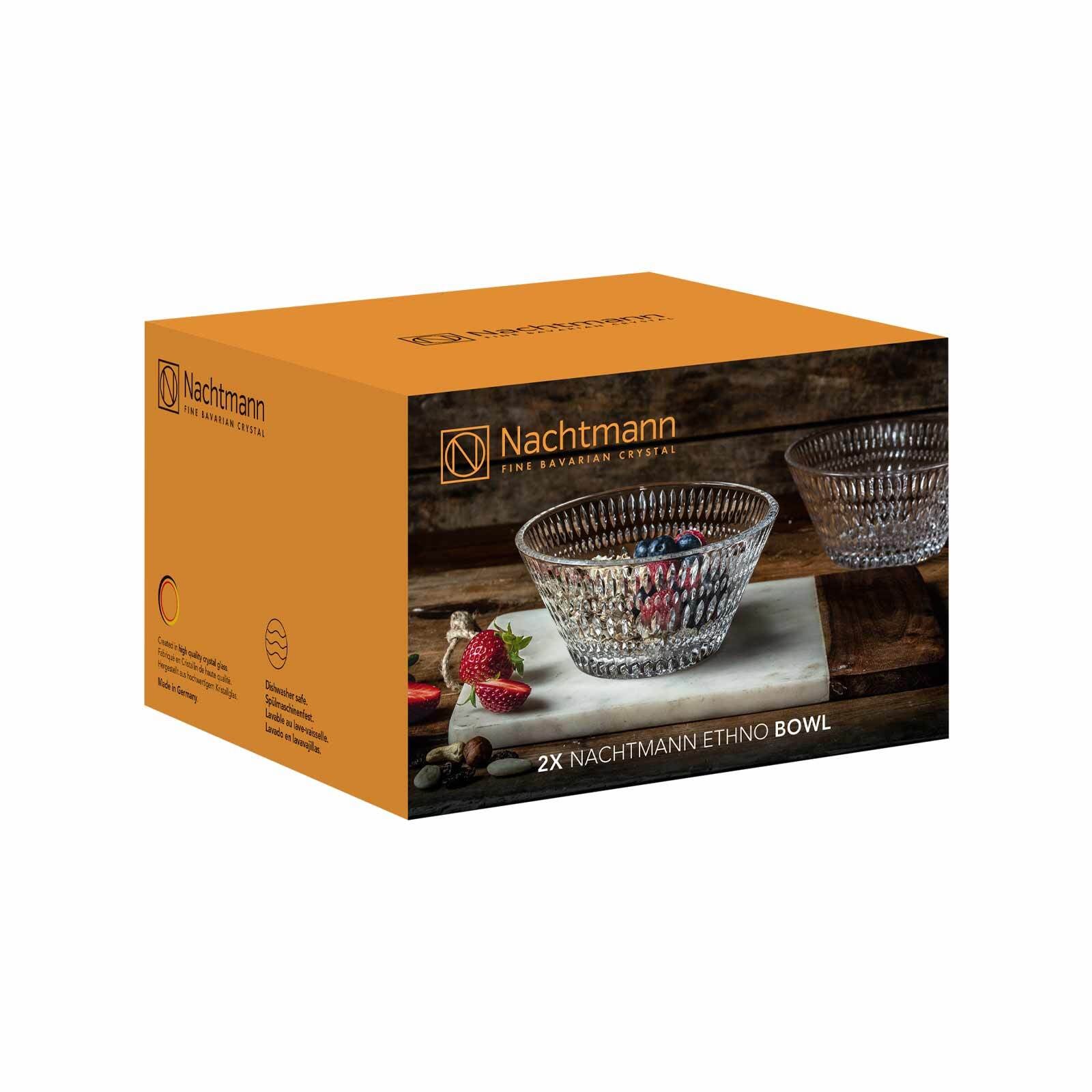 Nachtmann Schale »Schale Ethno ø 16,5 cm 2er Set transparent«