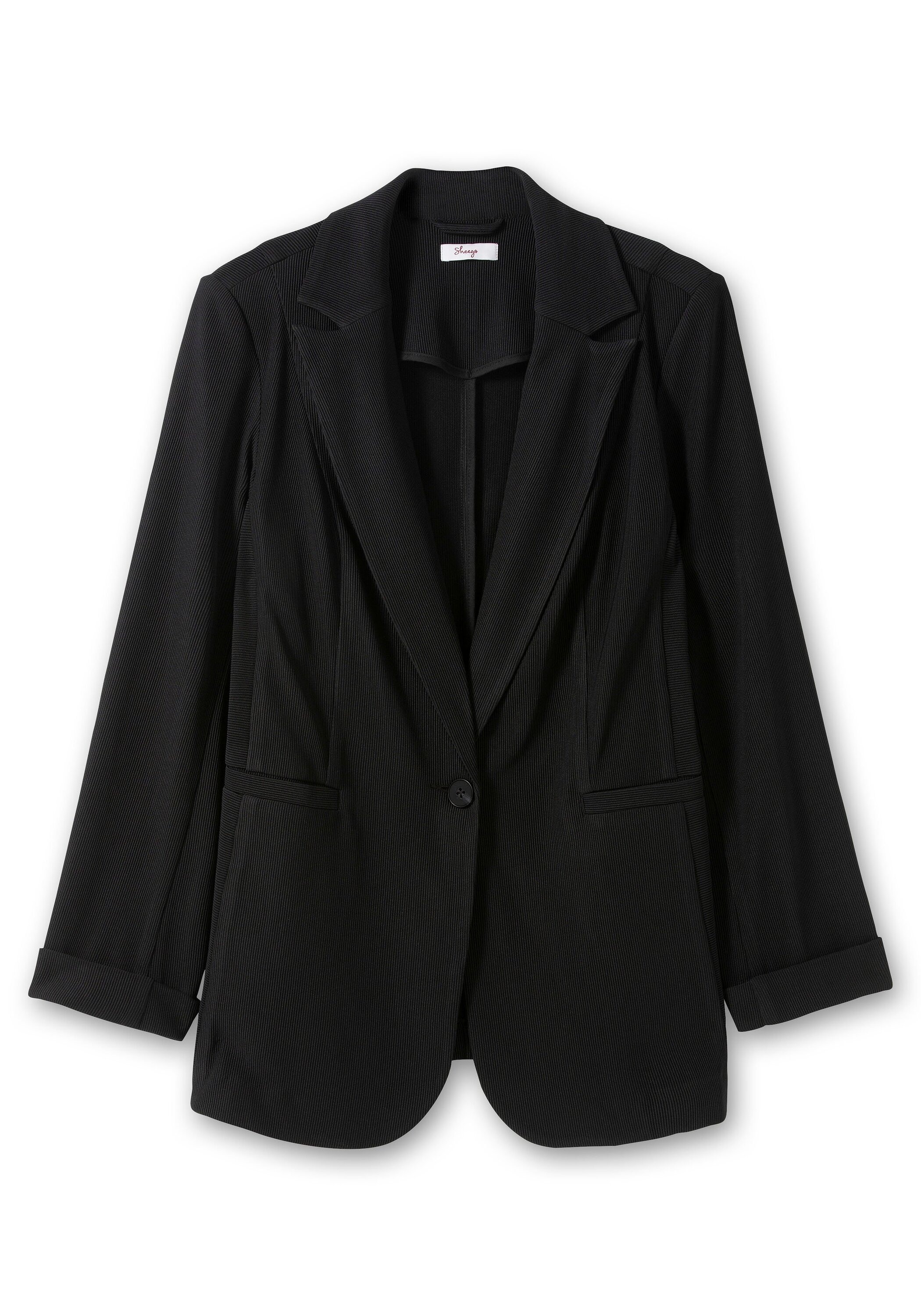 Sheego Sweatblazer »Blazer in Ottoman-Rippstruktur«