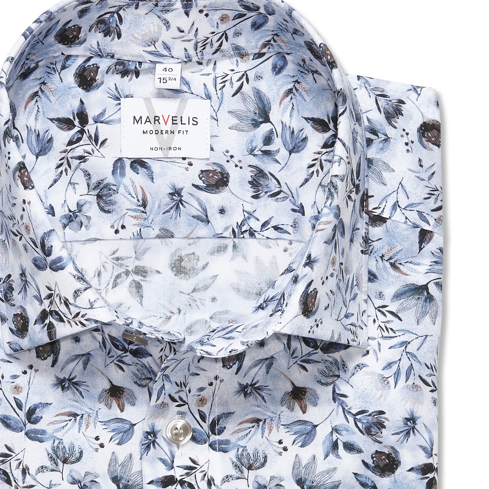 MARVELIS Langarmhemd mit floralem  Allover-Print