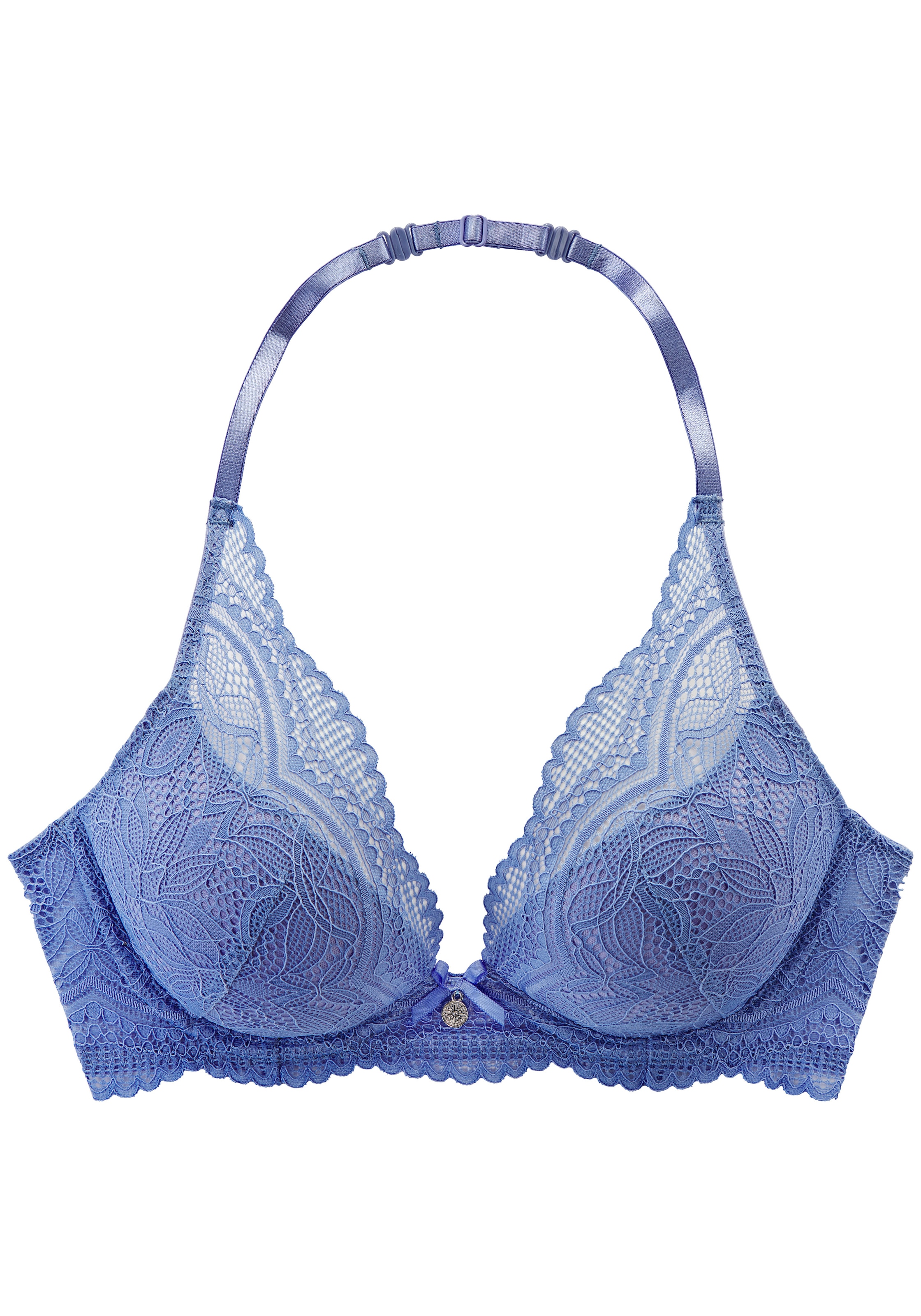 Nuance Neckholder-BH »Vivianna« mit verschiedenen Tragevarianten, mit floraler Spitze, Dessous