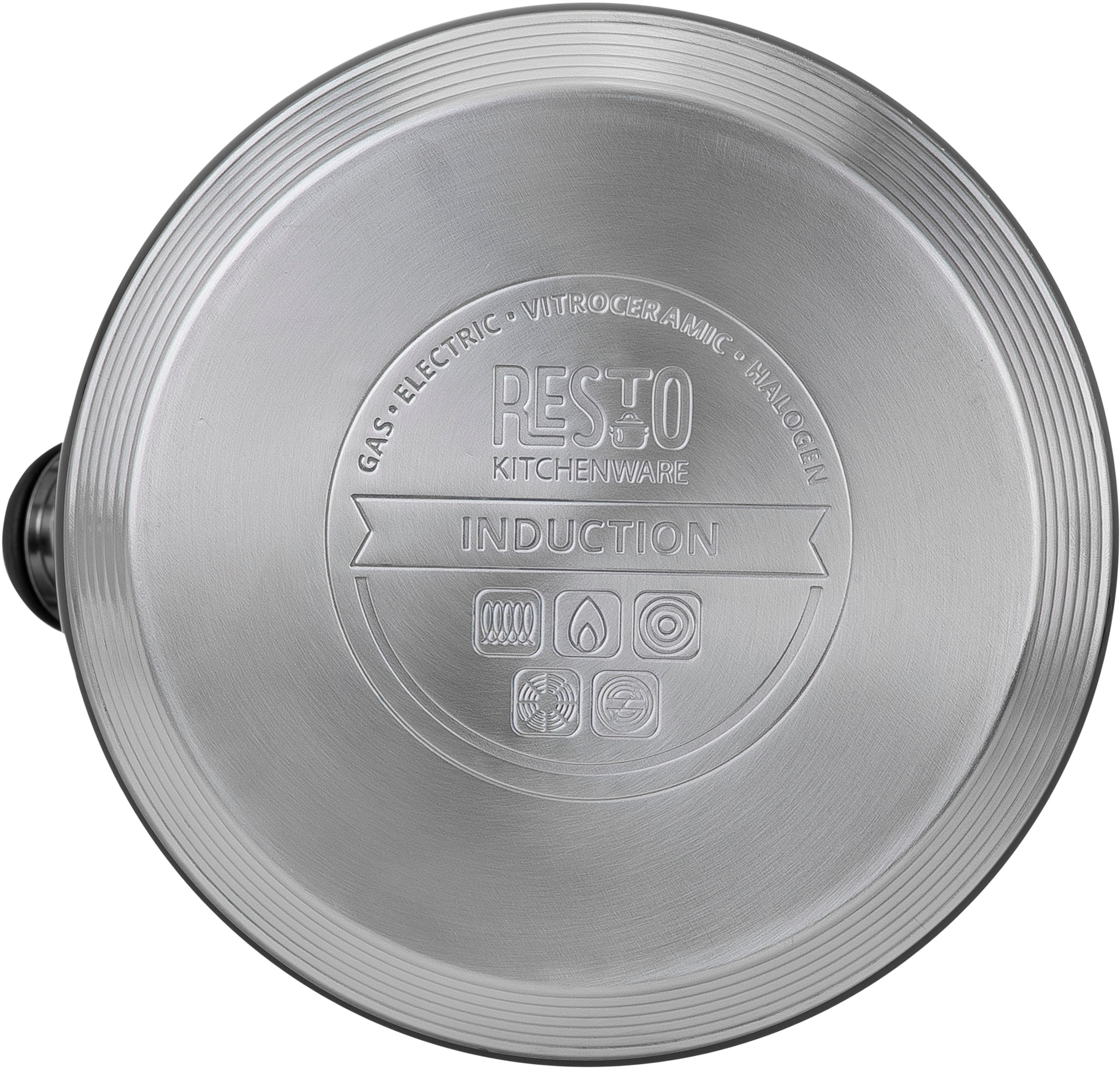 RESTO Kitchenware Wasserkessel »Aries, Flötenkessel 2,7 l, mit 3D-Design, im Geschenkkarton« 1 Stk. tlg. Edelstahl