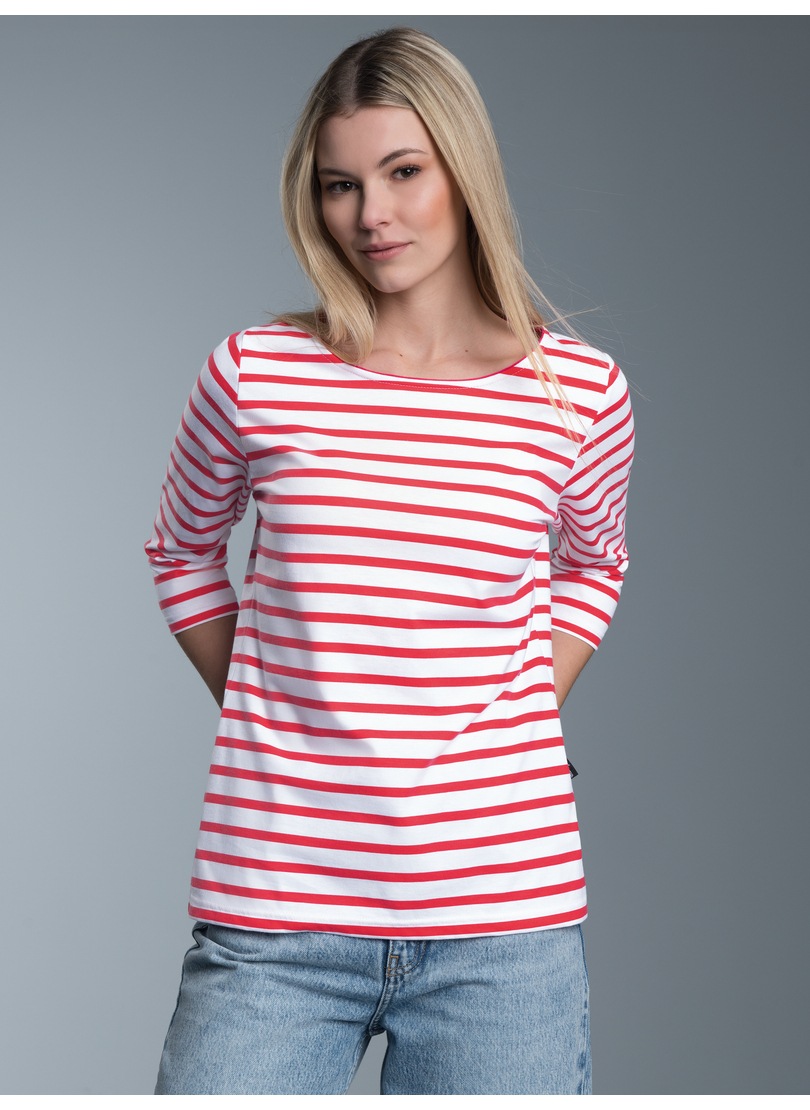 Trigema Longsleeve »TRIGEMA Dreiviertelarm Shirt mit Ringelmuster«, (1 tlg.)