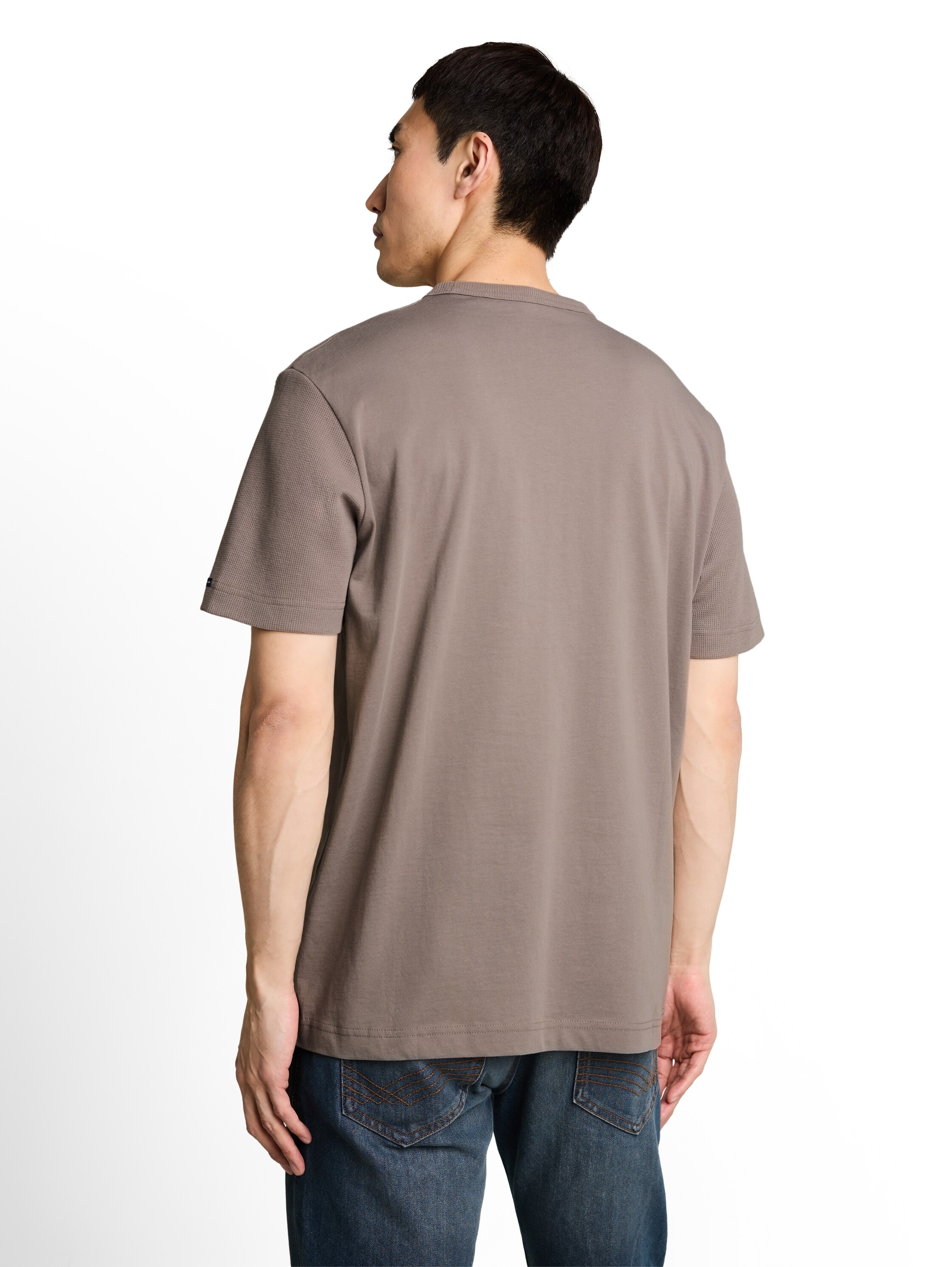 TOM TAILOR Kurzarmshirt Sommershirt mit Struktur-Details