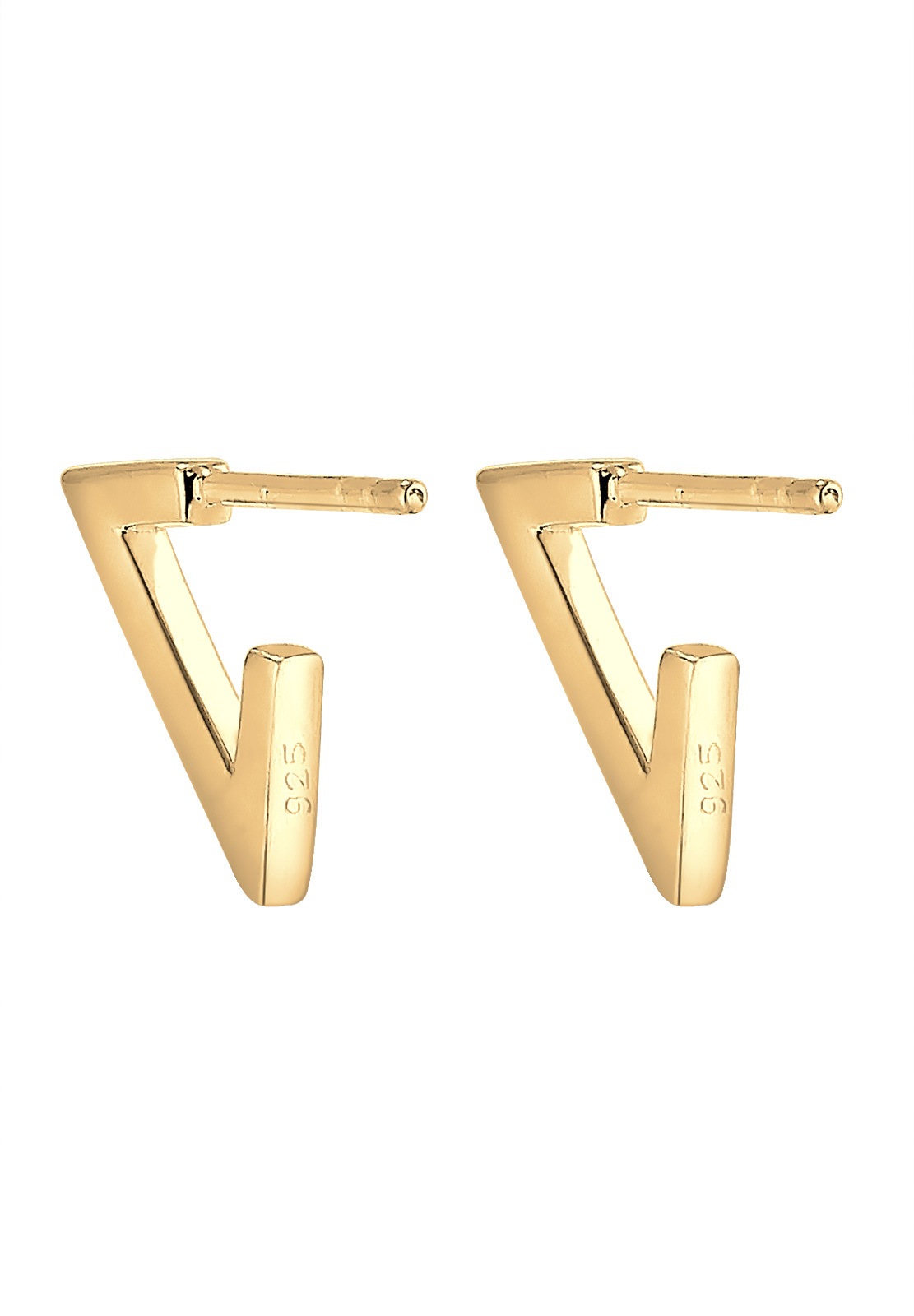 Elli Paar Ohrstecker »Ohrringe Basic Geo Creole Dreieck 925 Sterling Silber«