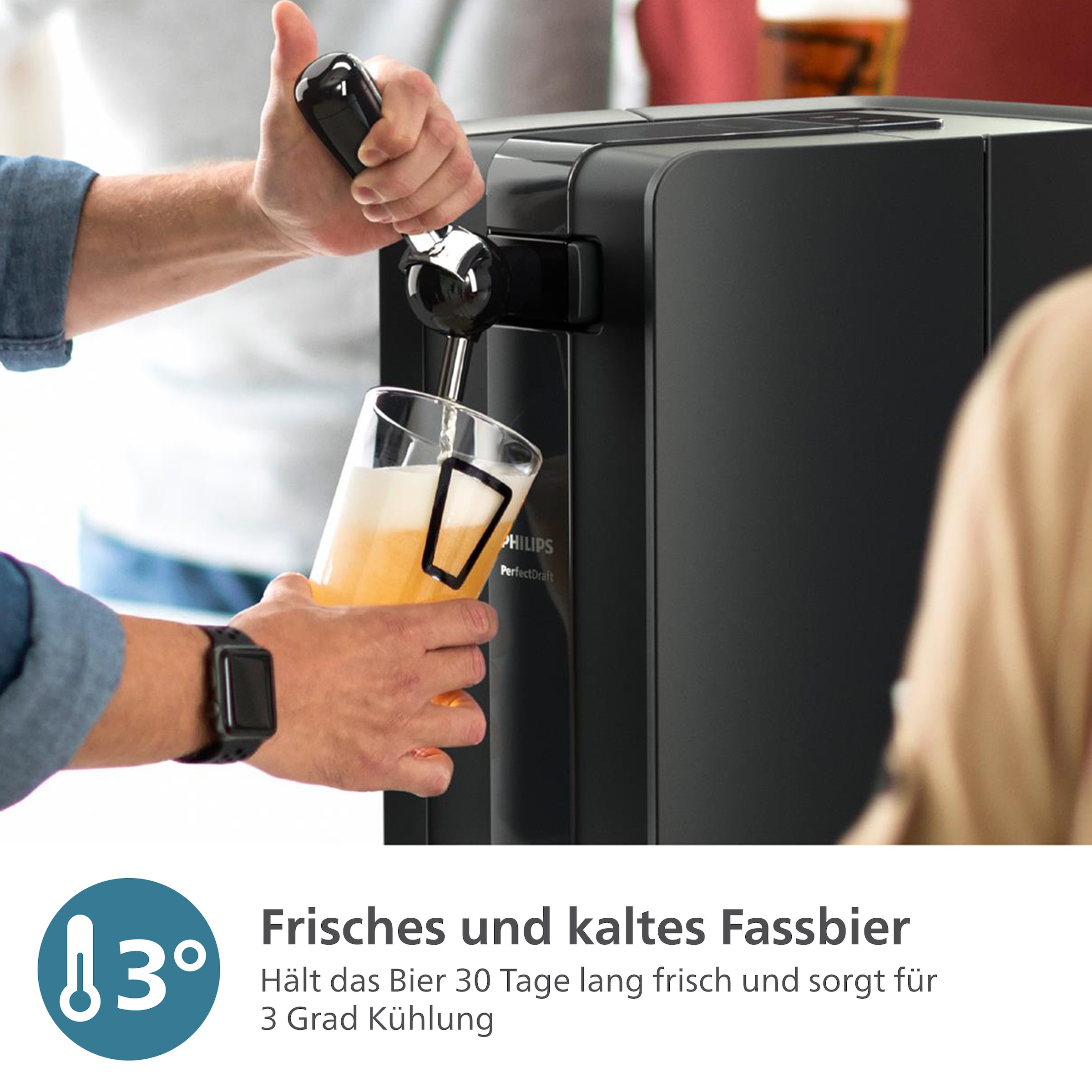 Philips Bierzapfanlage »Perfect Draft 5000 Series« mit 3 Grad Kühlung und LED Beleuchtung