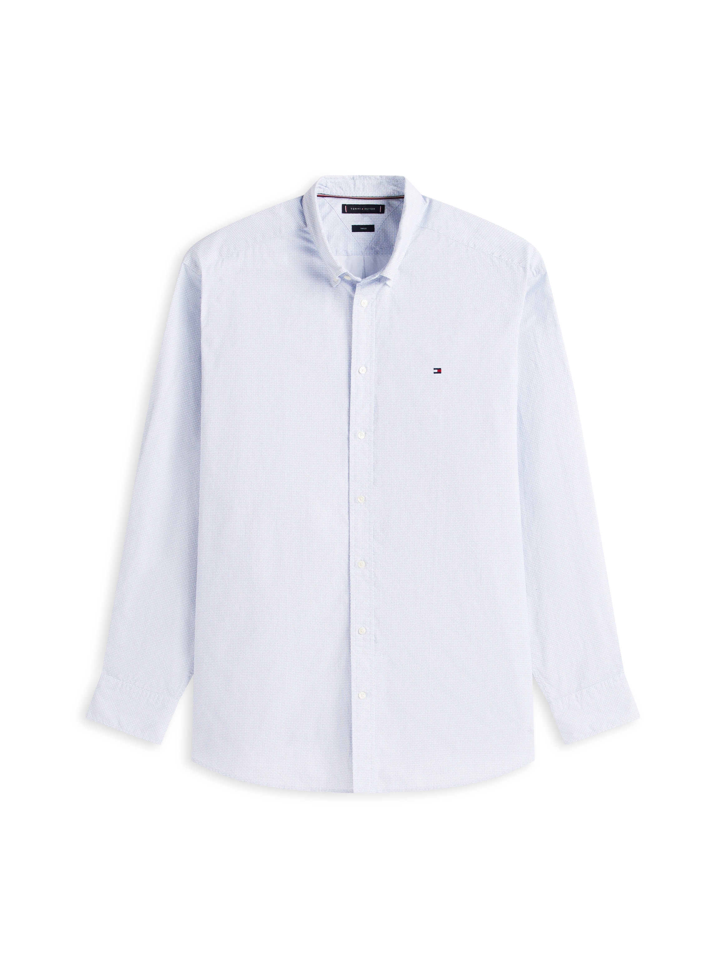 Tommy Hilfiger Big & Tall Langarmhemd »BT - FLEX POP FAKESOLID« regular fit, Button-down-Kragen, Große Größen