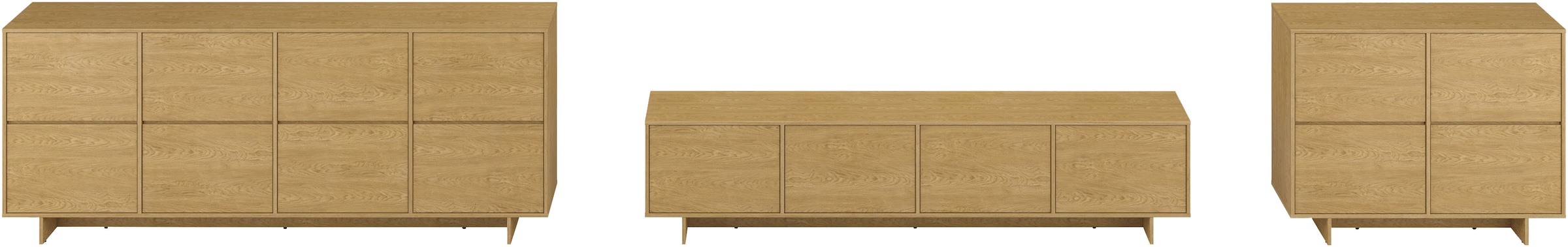 OTTO home Sideboard »Tatami, Stilvolle, moderne grifflose Kommode 2 Türen, Breite 111cm« Anrichte mit viel Stauraum, Böden verstellbar, push-to-open-Funktion