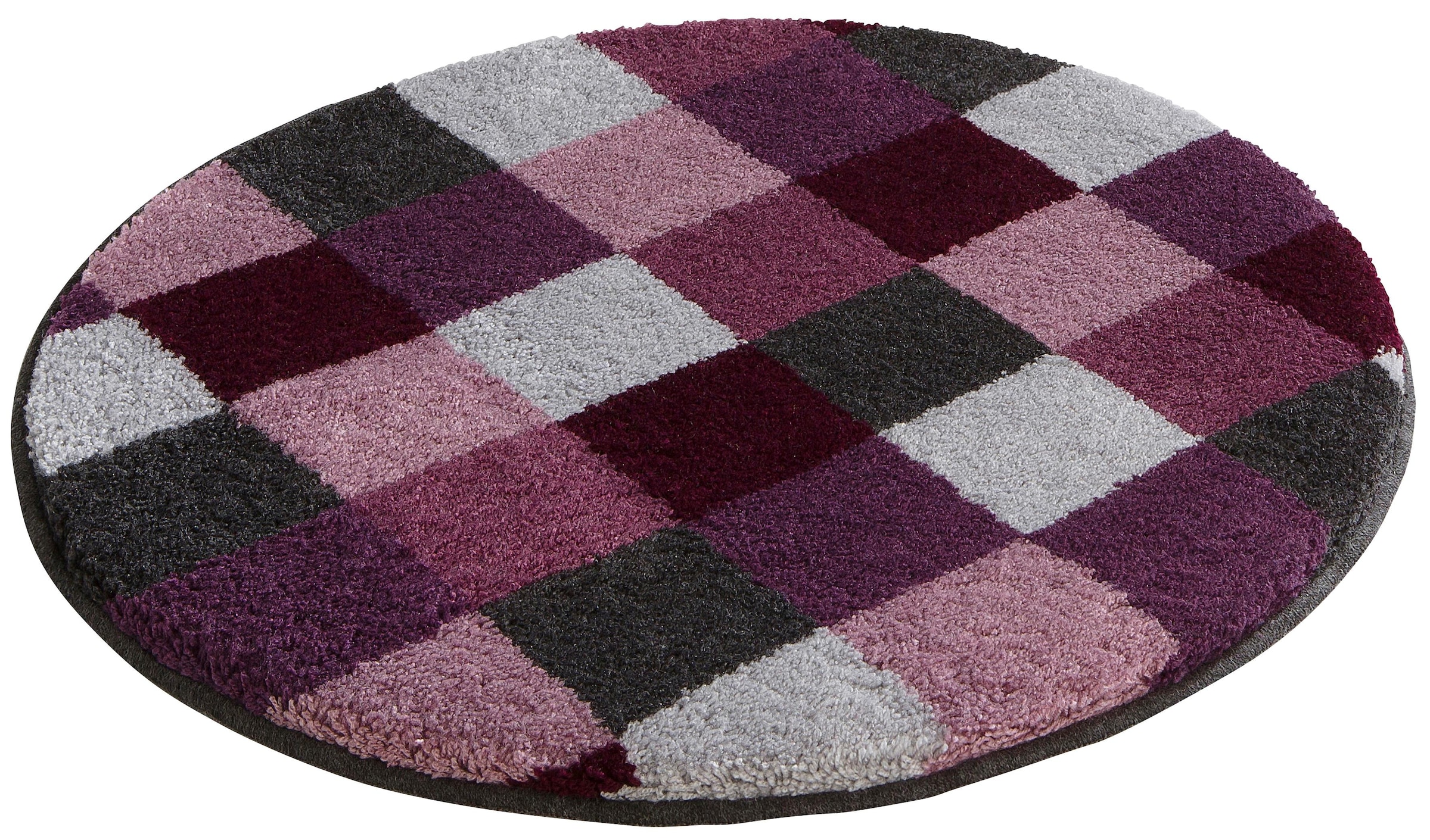 Grund Badematte »Mosaik, Badvorleger, Badezimmer Teppich, sehr weich«, rutschhemmend beschichtet, fußbodenheizungsgeeignet, angenehm weich, auch als 3 teiliges Set erhältlich, Made in Europe