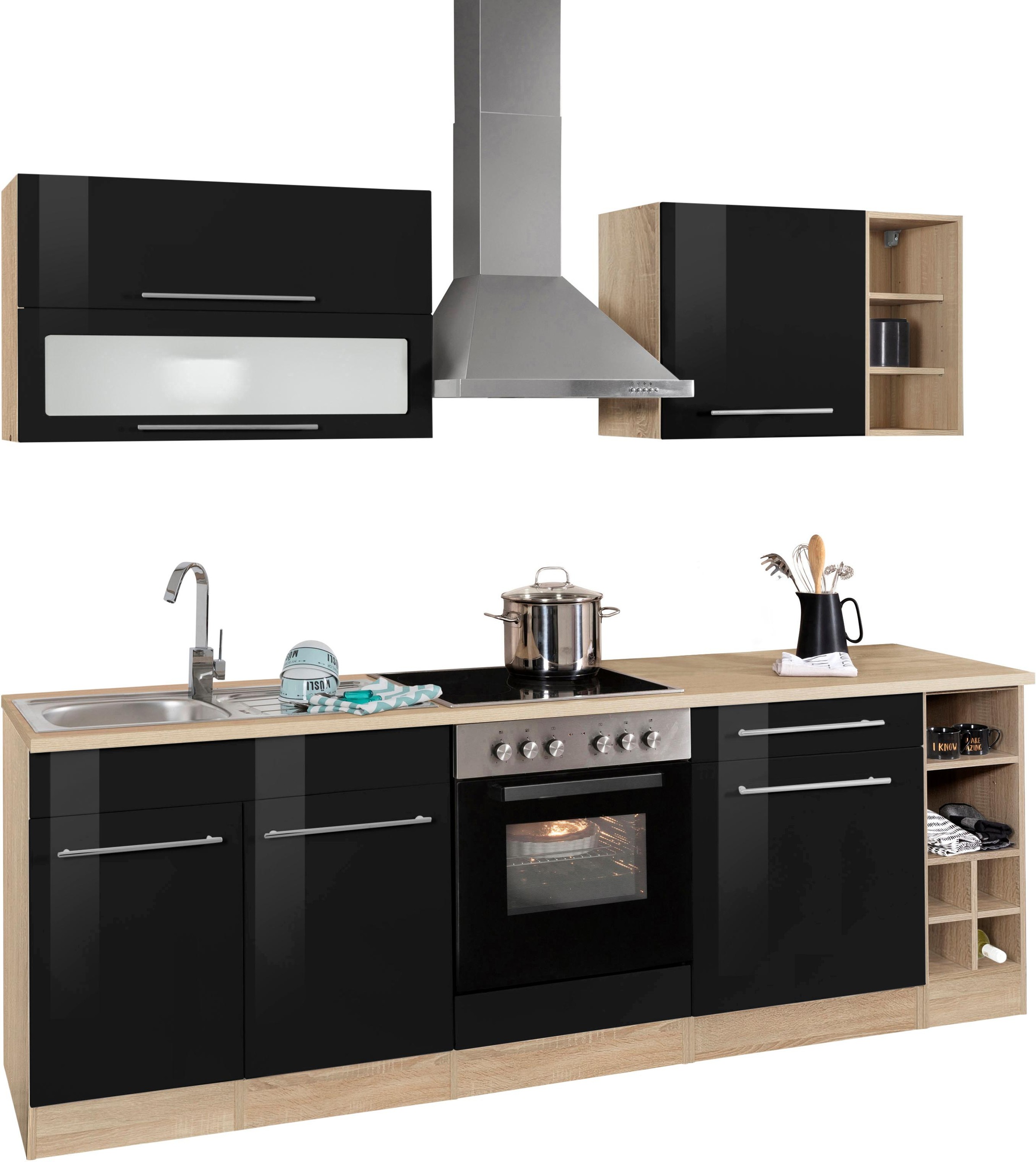 KOCHSTATION Küchenzeile »KS-Eton«, ohne E-Geräte, Breite 240 cm