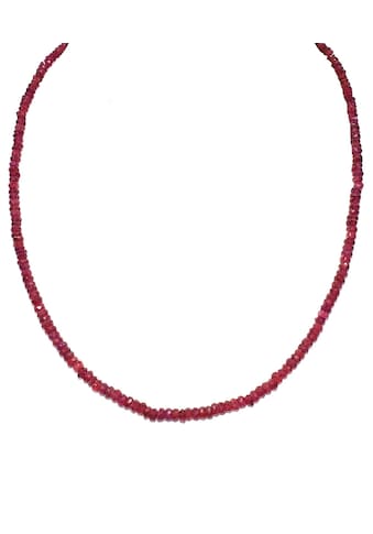 Firetti Collier »Runde Steine, rot, 4 mm breit, facettiert«, mit Granaten, Made in... kaufen
