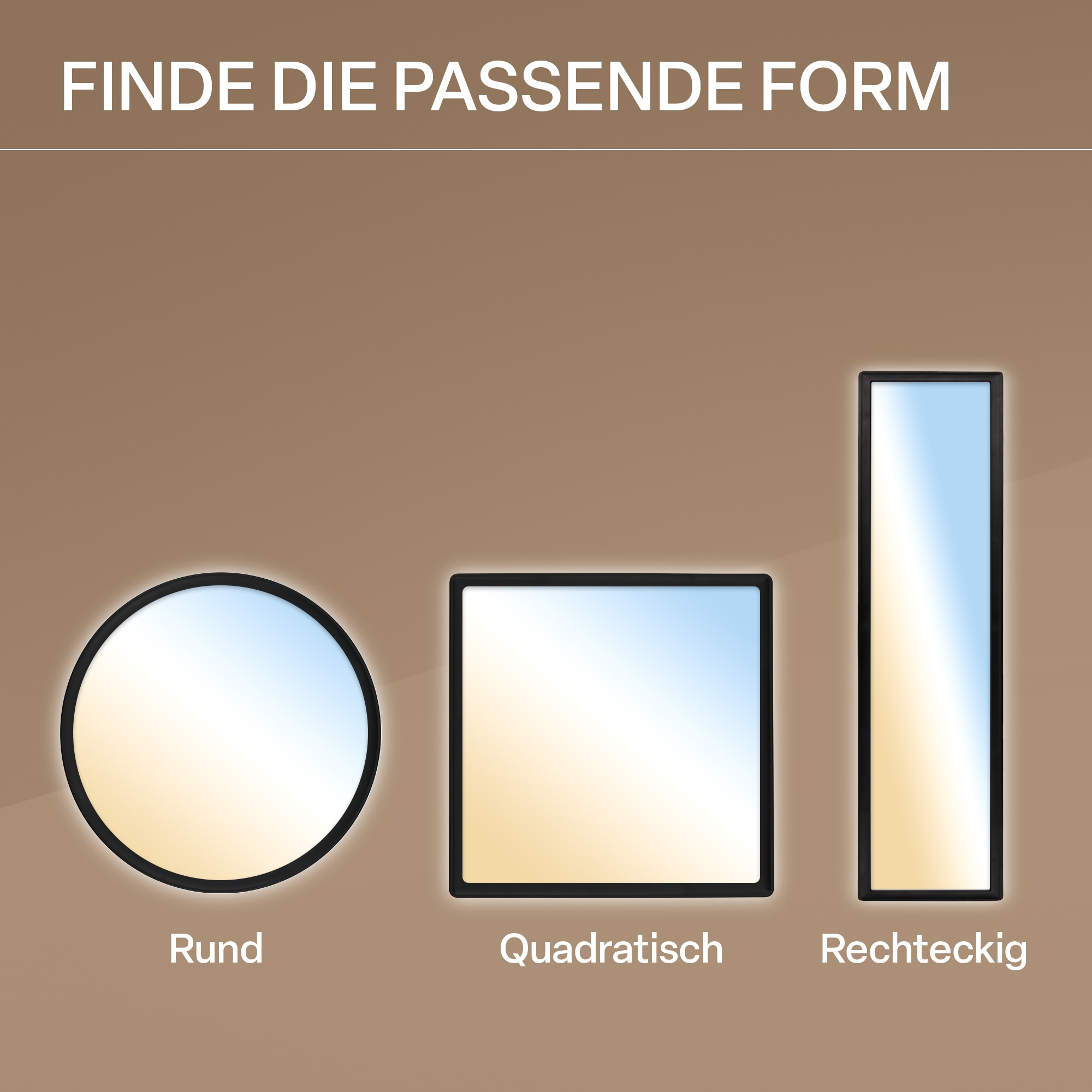 B.K.Licht LED Panel »SHALLOW« LED-Board 1 Stk. warmweiß - kaltweiß 42x3 cm, Badlampe, Badezimmer, Küche, Wohnzimmer
