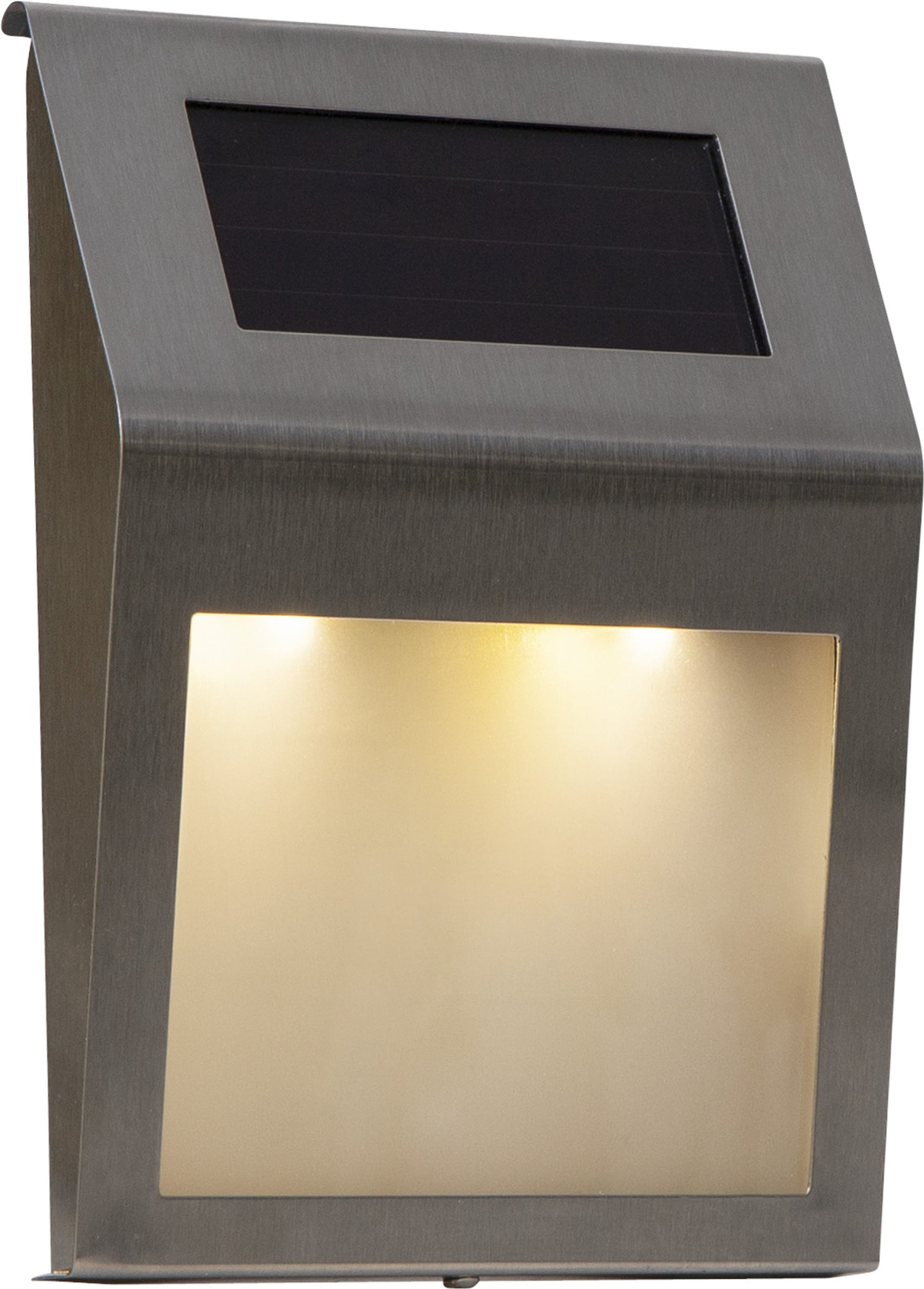 Parforce Traditional Hunting LED Solarleuchte »Solar-Wandleuchte Wandy« LED-Board 1 Stk. Warmweiß Hausnummernleuchte mit Sticker-Set, Dämmerungssensor