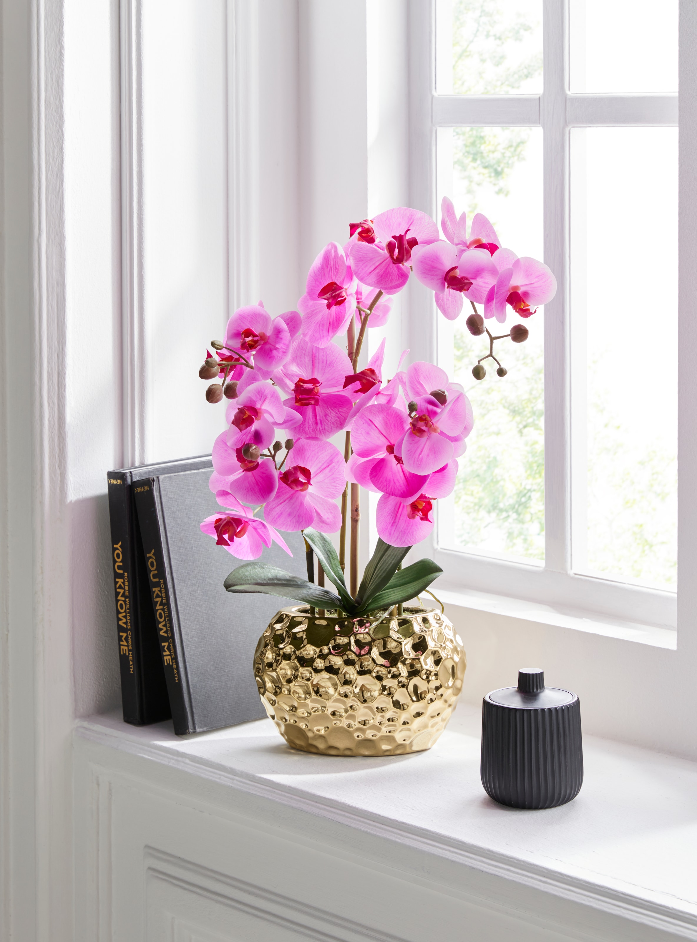 »Orchidee«, Jahren 3 | im Kunstpflanze mit online Kunstorchidee, Leonique XXL Topf Garantie kaufen