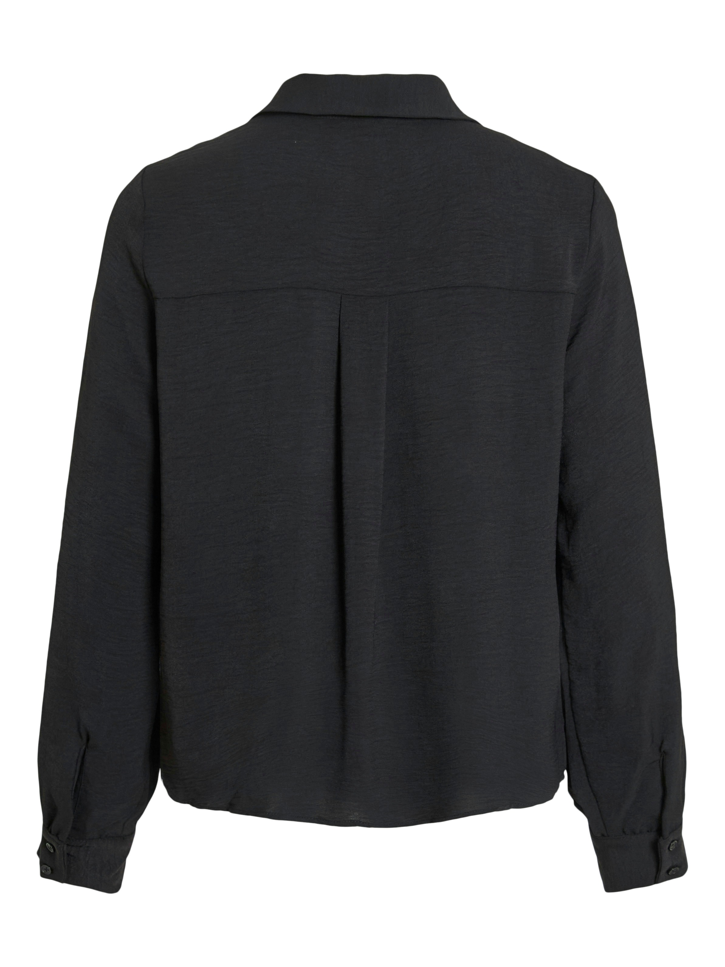 Vila Langarmbluse »VIJOSA L/S V-NECK SHIRT - NOOS«