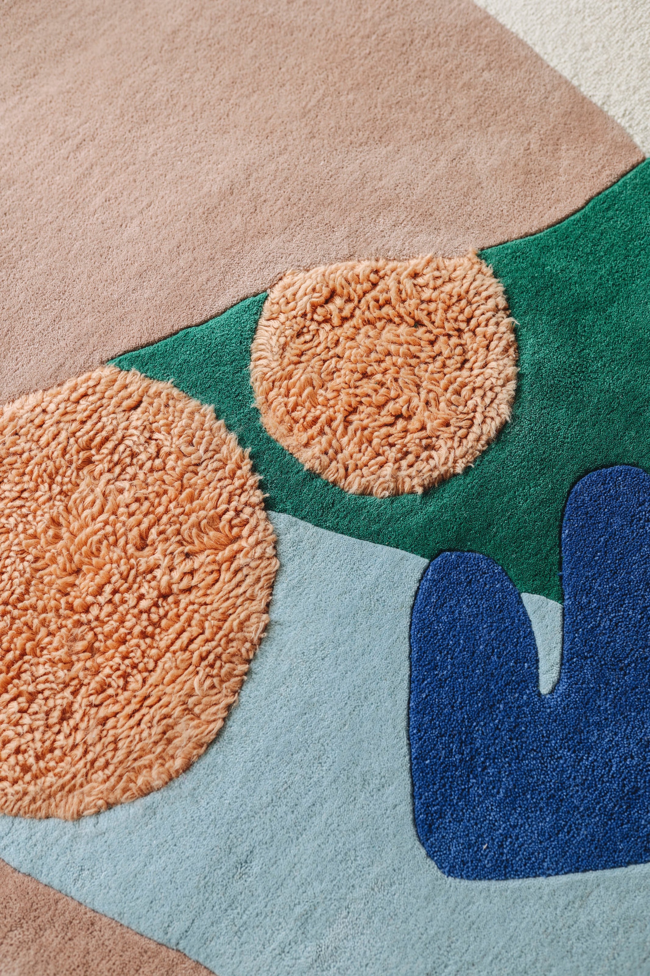 TOM TAILOR HOME Designteppich »Bings Oranges & Combs«, rechteckig, 10 mm Höhe, Kurzflor, reine Wolle, modernes abstraktes Design