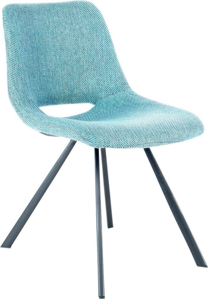 Kayoom Stuhl »Josephine 325 2er-Set, zeitloses Design, mit geometrischer Aussparung«, (Set), 2 St., pflegeleicht, schlicht, weiche Polsterung für angenehmes Sitzgefühl