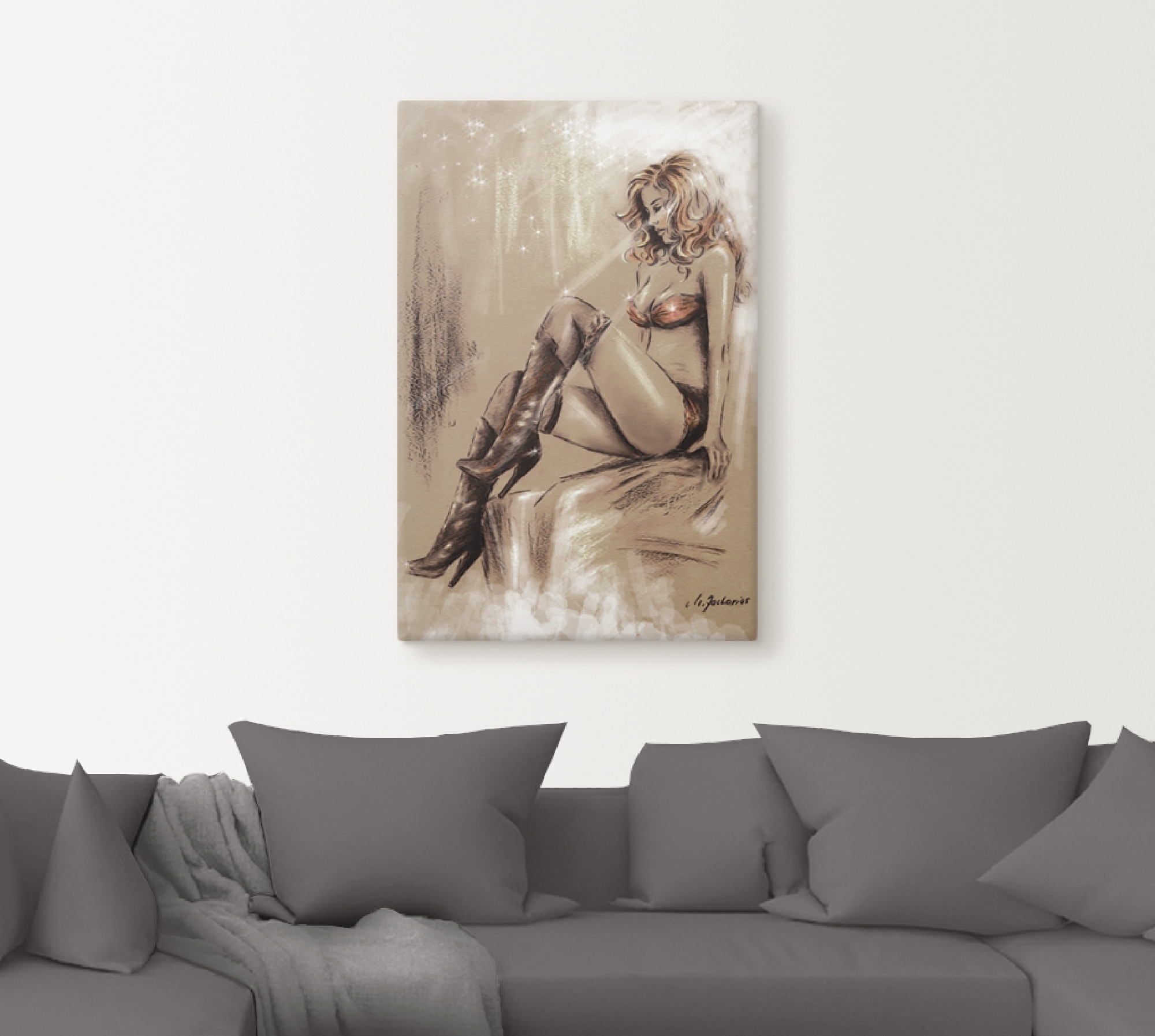 Artland Wandbild »High heels im Licht« Frau 1 Stk. tlg. als Alubild, Leinwandbild in verschied. Größen