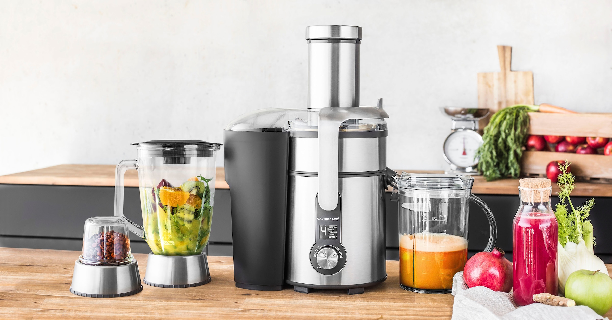 Gastroback Entsafter »Design Multi Juicer Digital Pro 40153« 1500 W