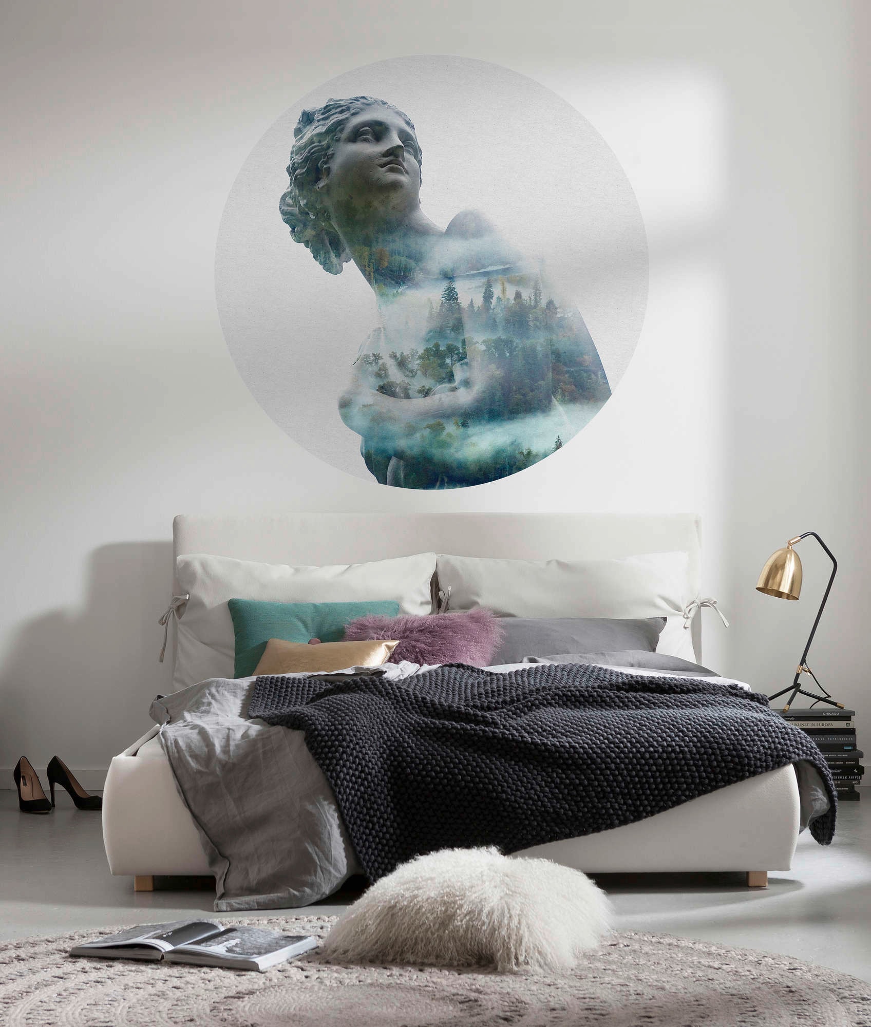 Komar Vliestapete »Vlies selbstklebend - Gaia - Größe 125 x 125 cm«, bedruckt, Wohnzimmer, Schlafzimmer