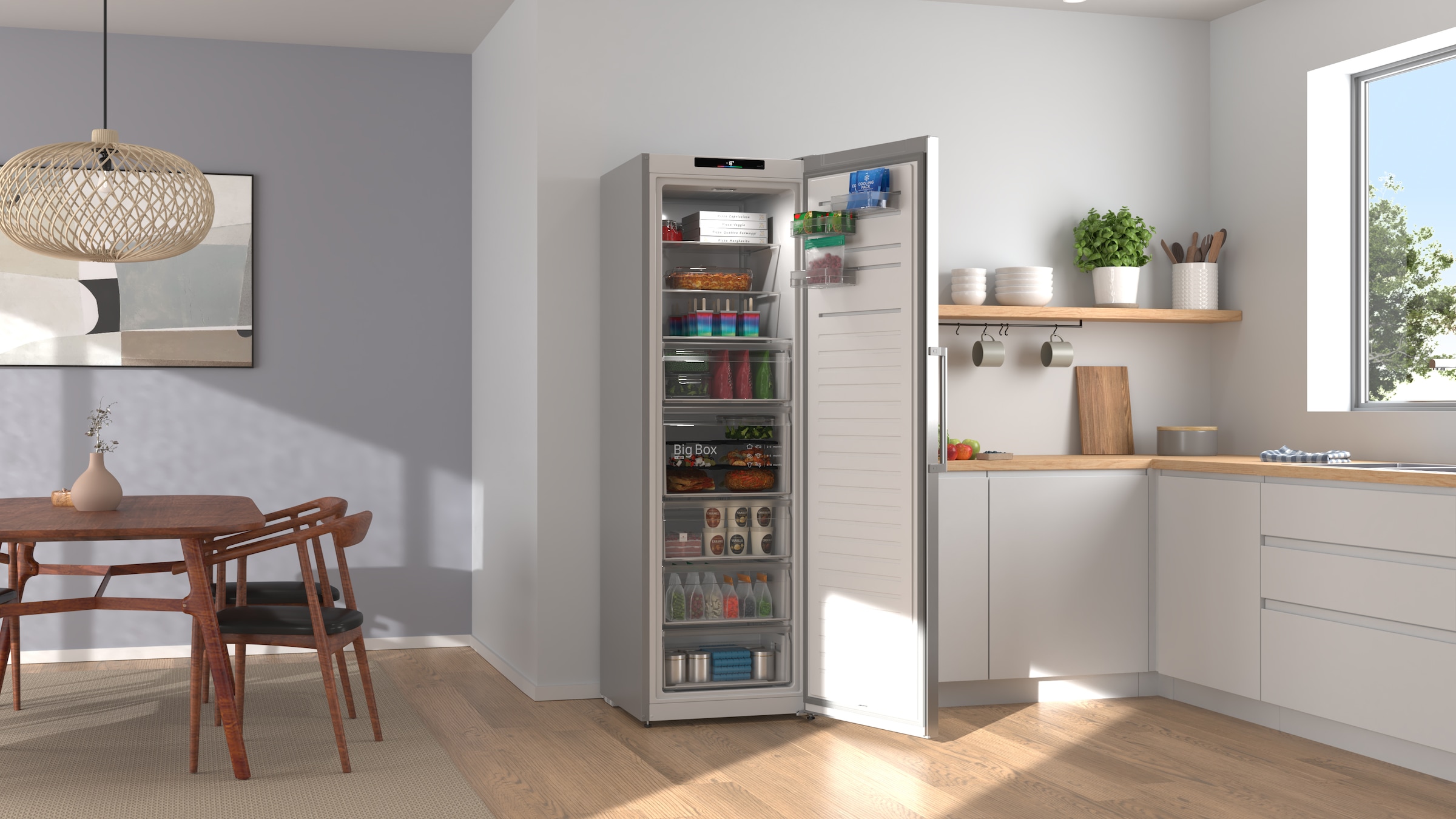 BOSCH Gefrierschrank Serie 4 »GSN36VLCG« 186,2 cm hoch 59,5 cm breit Nie wieder abtauen mit leisem No Frost Gefrierschrank.