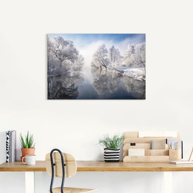 Artland Wandbild »Winter in Oberbayern«, Seebilder, (1 St.), als Alubild,  Leinwandbild, Wandaufkleber oder Poster in versch. Größen bequem bestellen