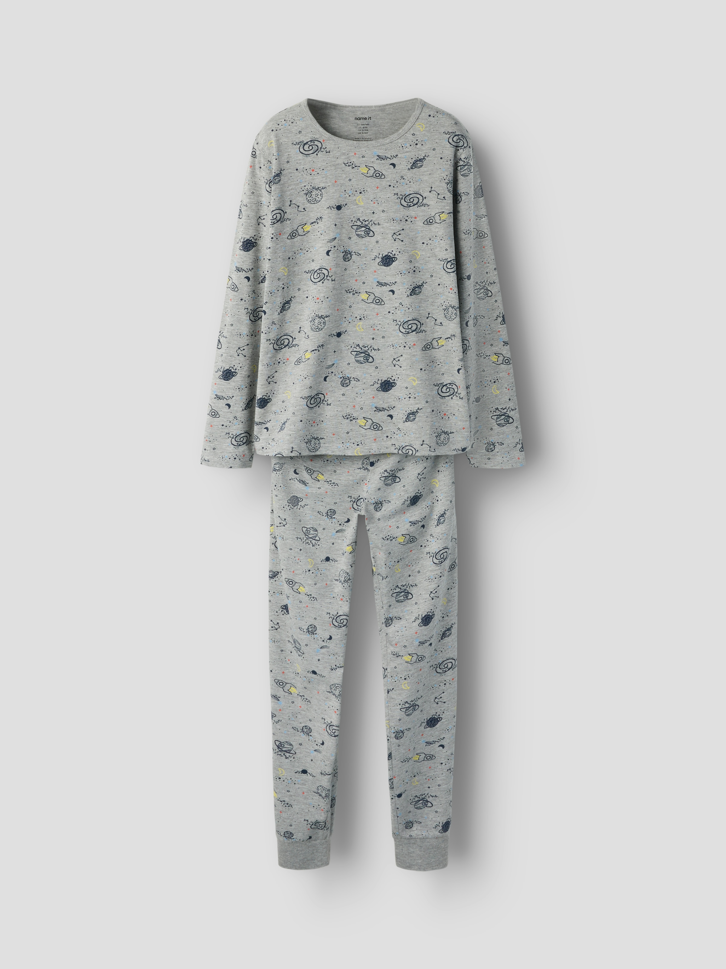 Name It Schlafanzug »NKMNIGHTSET GREY SPACE NOOS« Set, 2 tlg.