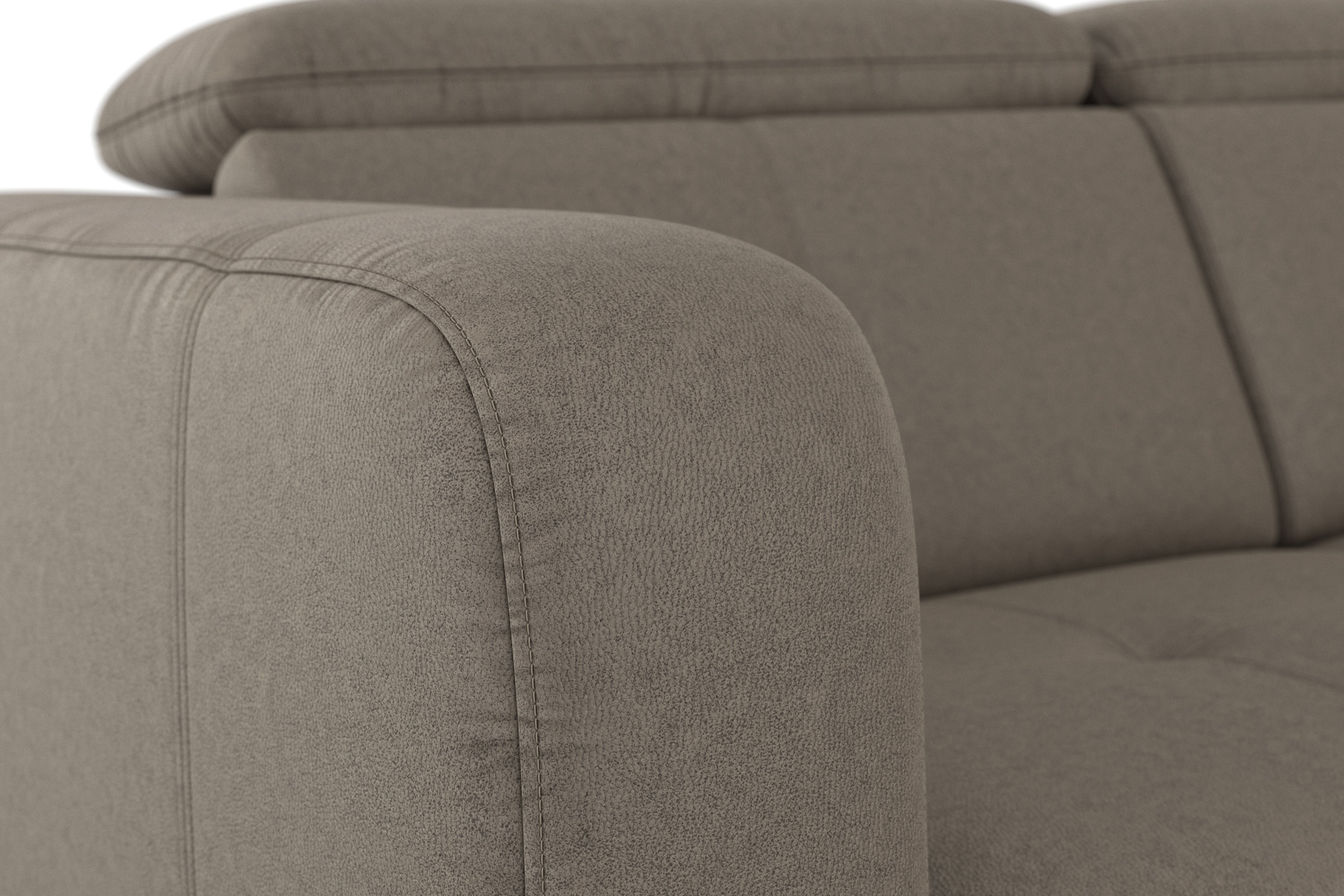 sit&more Ecksofa »Belluci L-Form«, inklusive Federkern, wahlweise mit Bettfunktion und Bettkasten