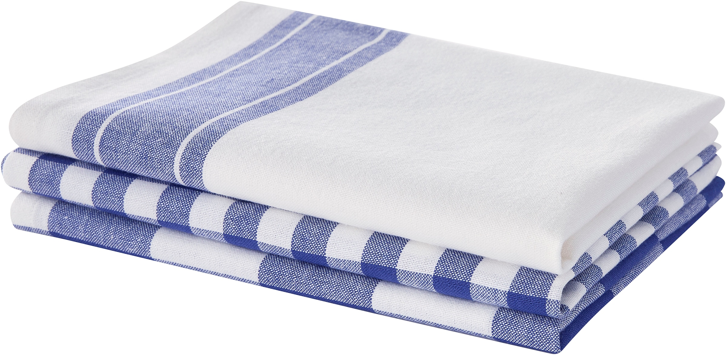 OTTO home Geschirrtuch »Ravven« 100 % Baumwolle, 70 × 50 cm, 3er-Set, Farbauswahl, Karo, Streifen