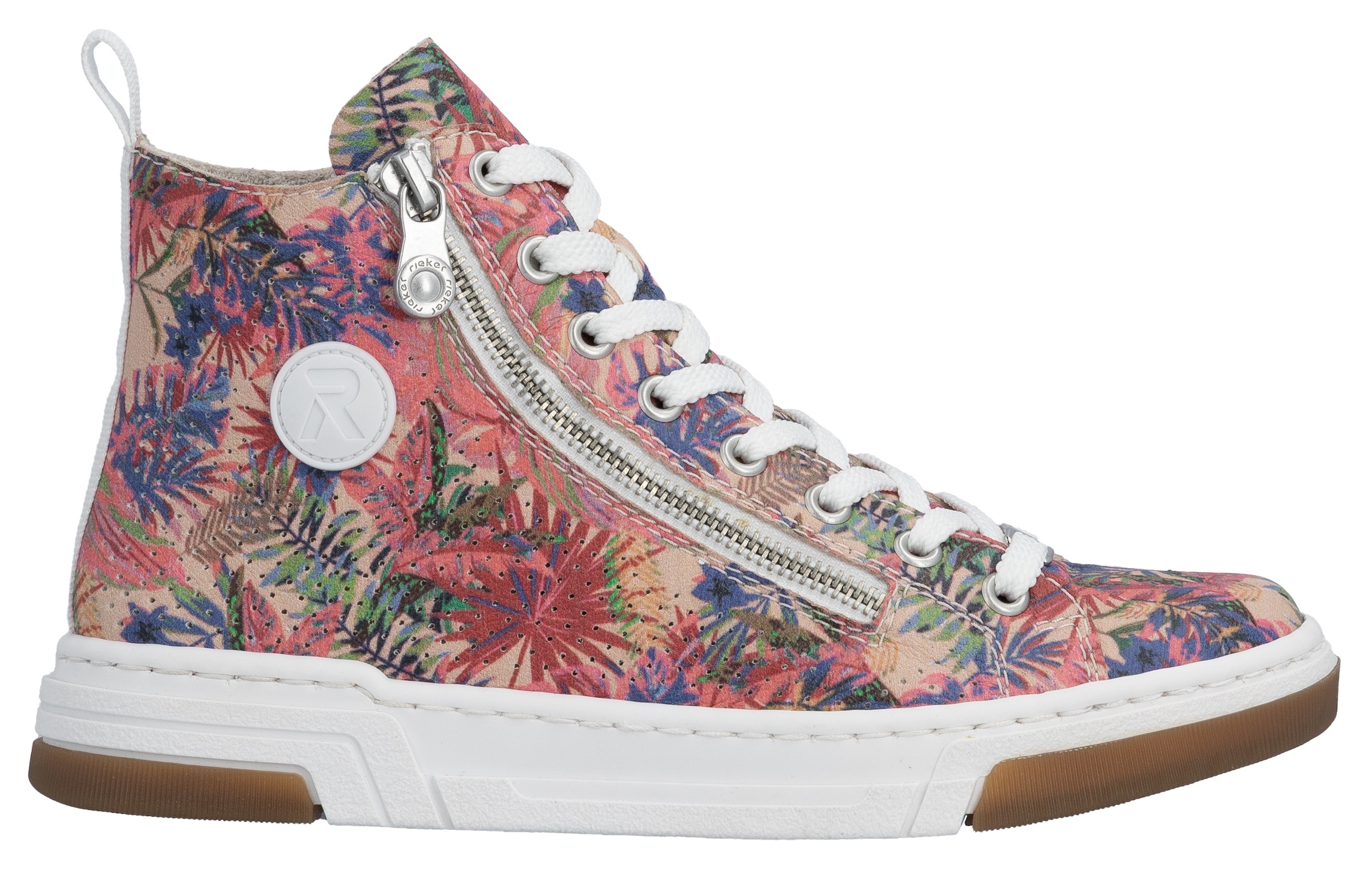 Rieker Sneaker  High Top-Sneaker, Freizeitschuh, Schnürschuh mit Plateausohle