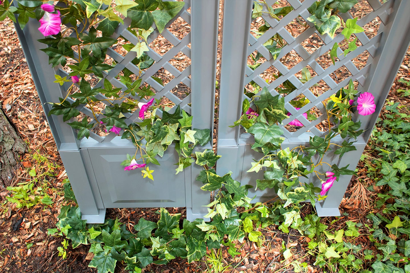 KHW Rankgitter mit Erdspieß, 2 Stk., BxTxH:  je 43x6x140 cm