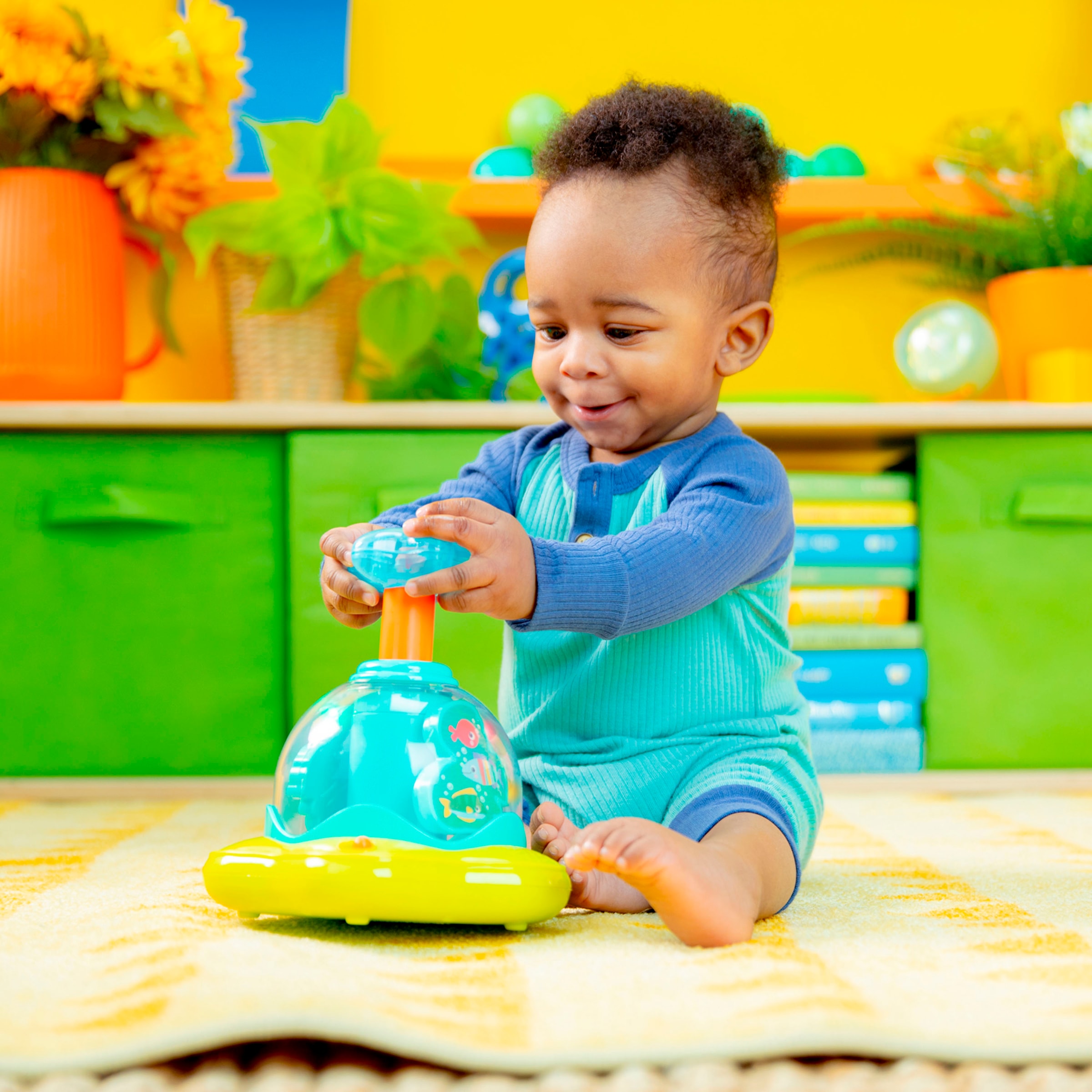 Bright Starts Kreisel »Press & Glow Spinner™« mit Licht und Sound