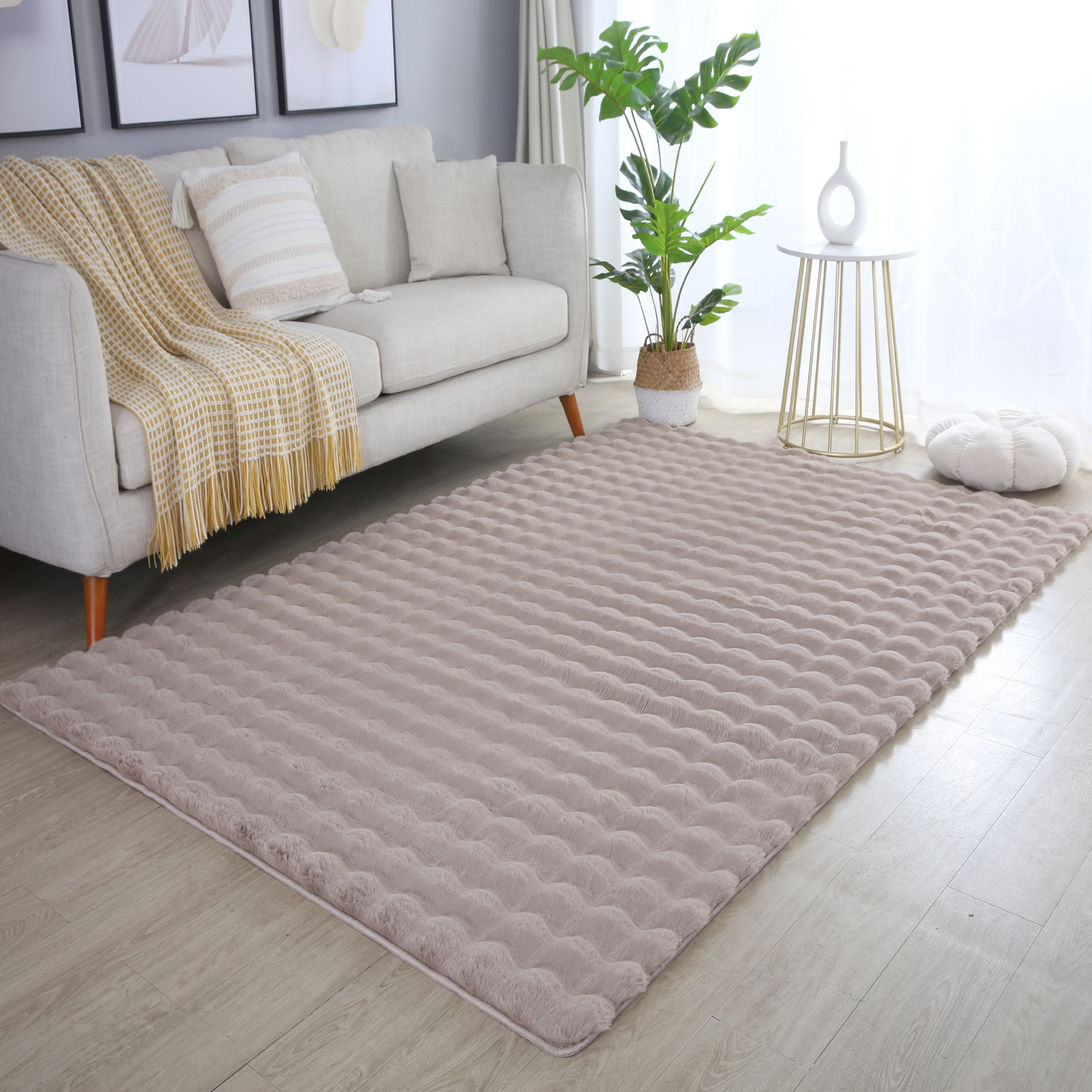Ayyildiz Teppiche Hochflor-Teppich »AMBIANCE 5110«, rechteckig, 25 mm Höhe, Läufer / Besonders weich / Dicker Flor / Pflegeleicht