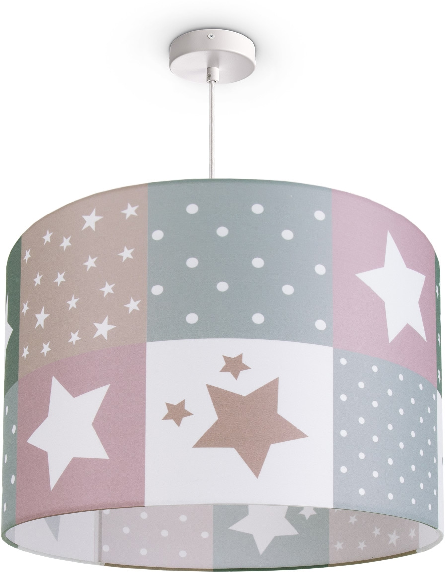 Garantie | Kinderzimmer Kinderlampe E27 Pendelleuchte Jahren Deckenlampe mit 3 »Cosmo Home Sternen kaufen flammig-flammig, Paco LED Lampe 345«, Motiv XXL 1 online