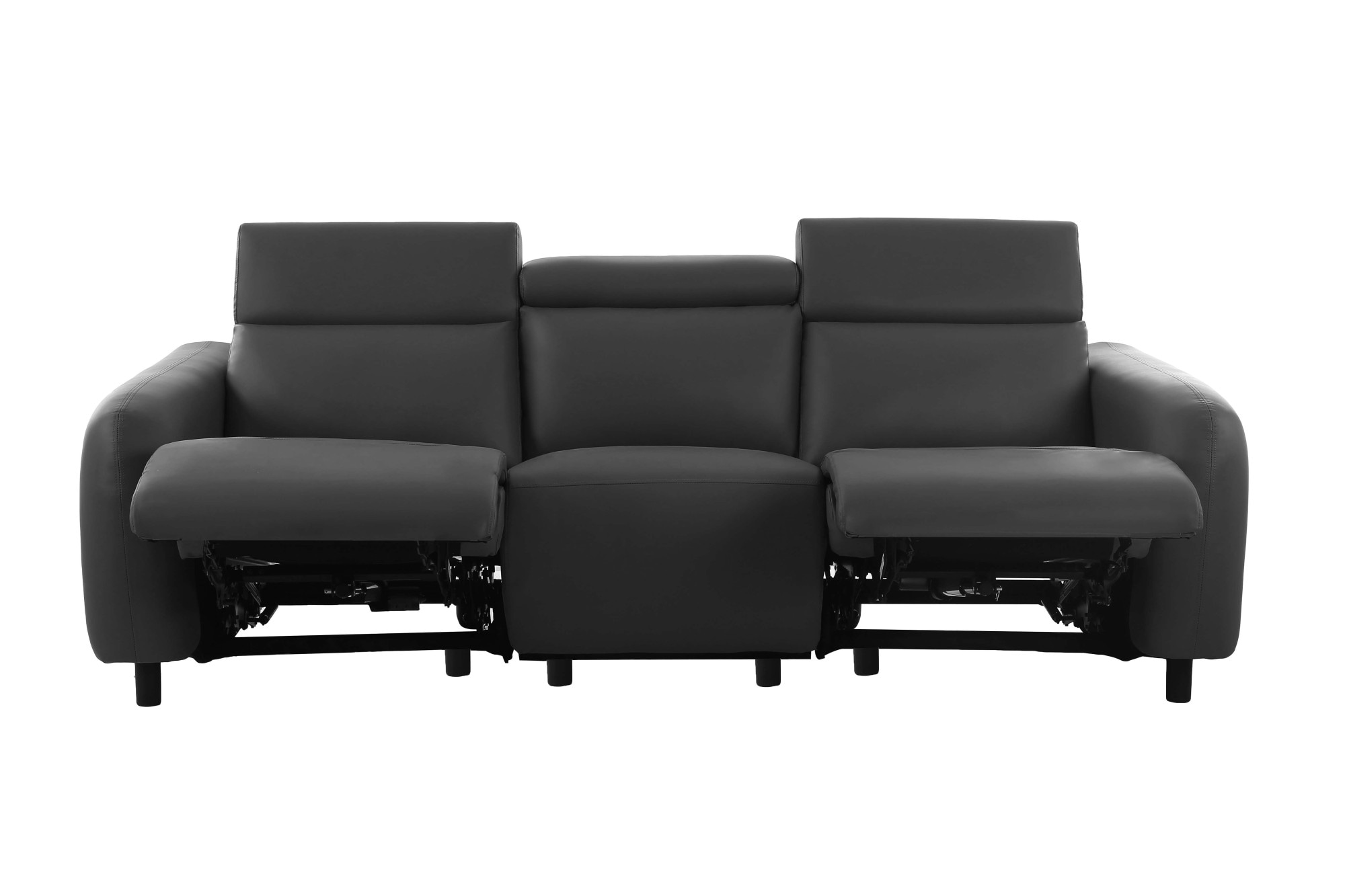 Home affaire 3-Sitzer »SKAANE Lederoptik, 229 cm, manuelle-u. elektrische Relaxfunktion«, Relax-Funktion in 2 Sitzen, Kopfteilverstellung, Federkernpolsterung