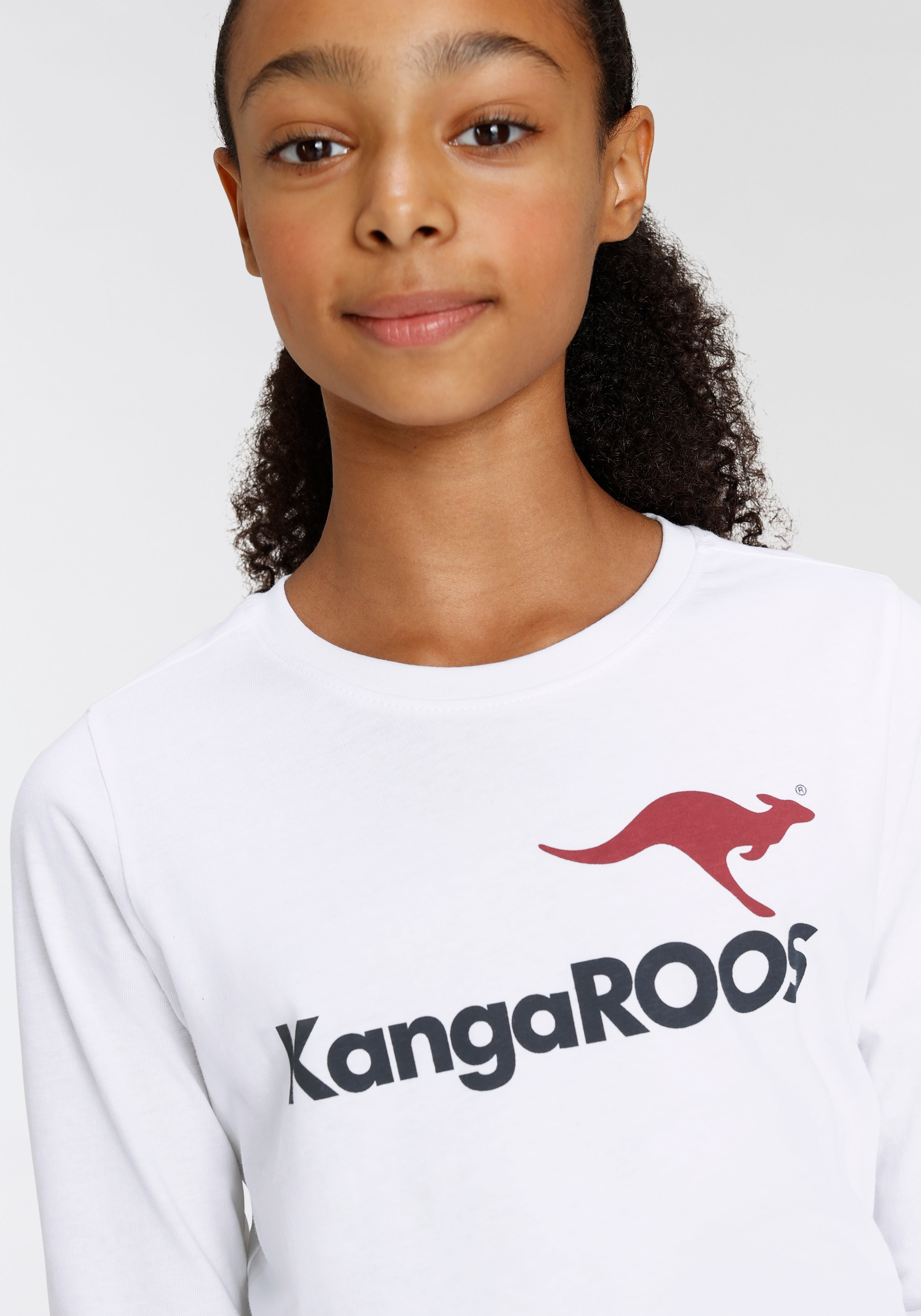 KangaROOS Langarmshirt »Basic Logo« ♕ bei