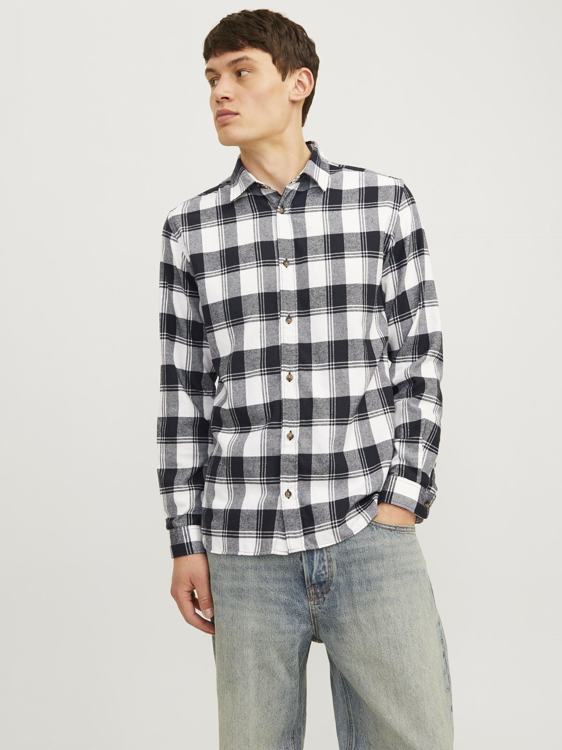 Langarmhemd »JJJOSHUA FALL BUFFALO SHIRT LS«