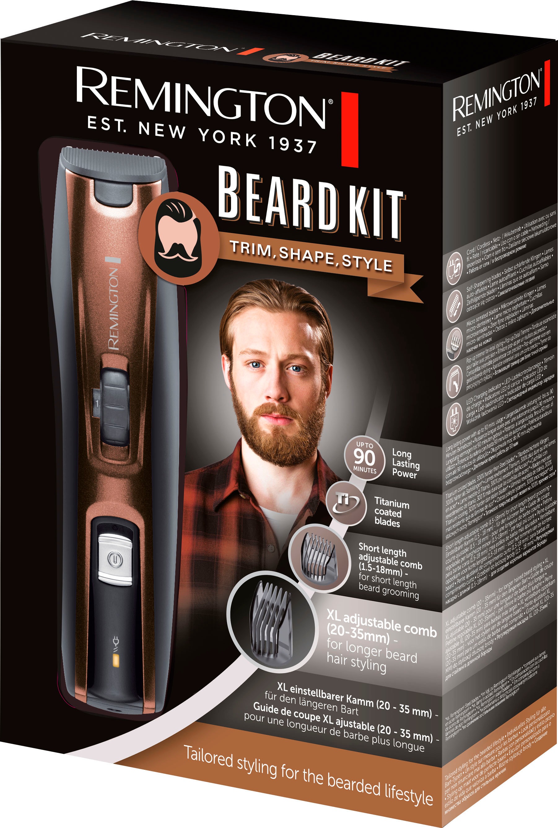 Remington Gesichtshaarrasierer »Beard-Kit MB4046«, 3 St. Aufsätze