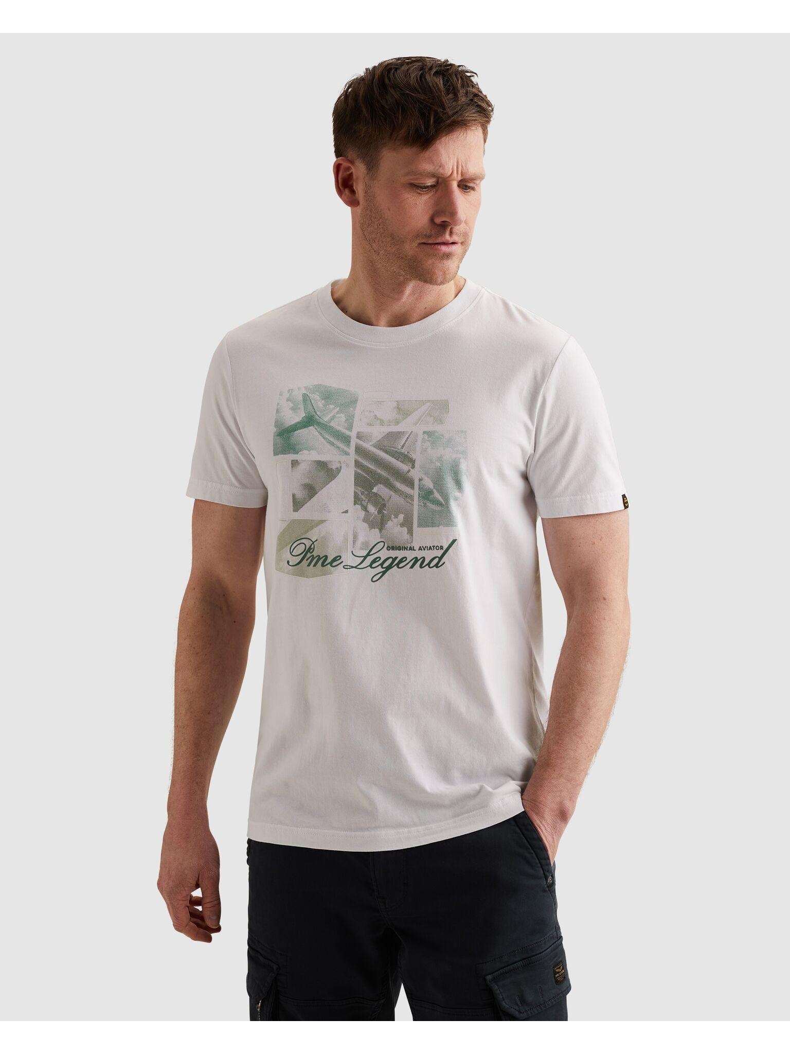 PME LEGEND T-Shirt »Short sleeve r-neck single jersey fotoprint« mit Logo Print
