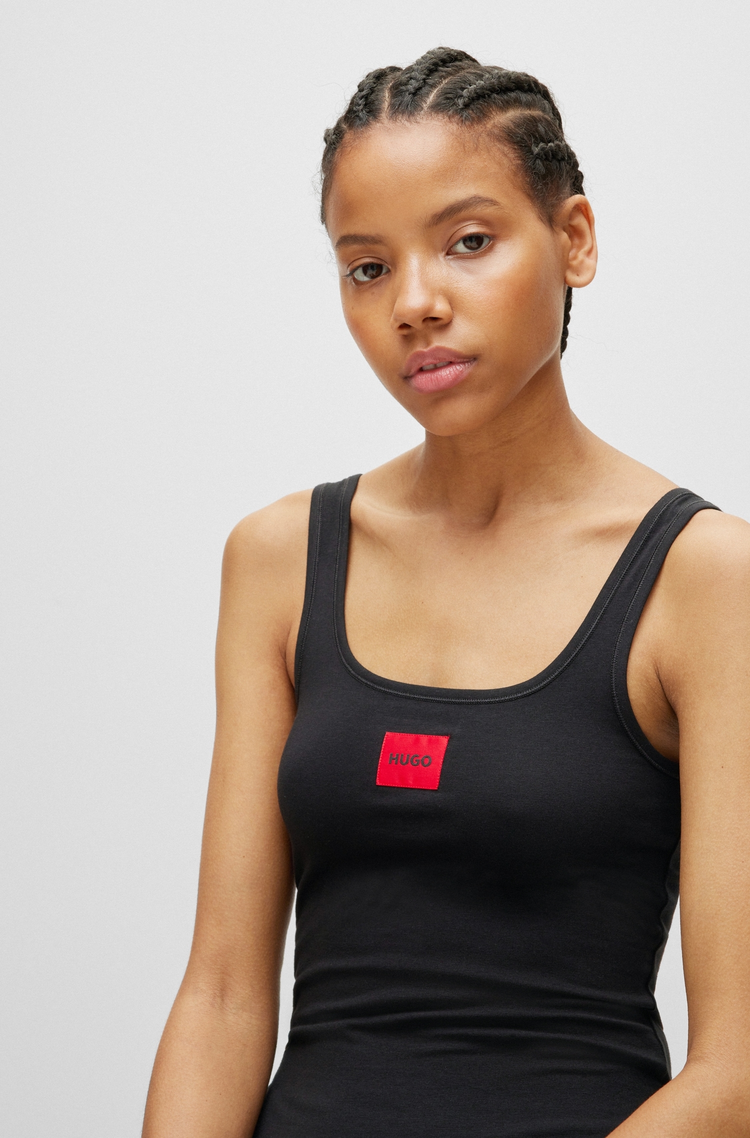 HUGO Underwear Trägertop »VEST RED LABEL«, mit rotem Labelaufnäher