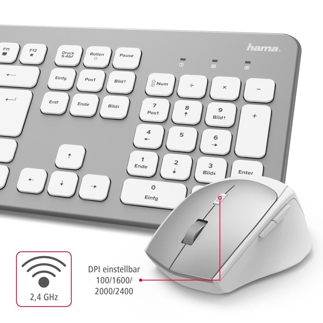 Hama Tastatur- und Maus-Set »Funktastatur-/Maus-Set "KMW-700" Tastatur/Maus-Set«