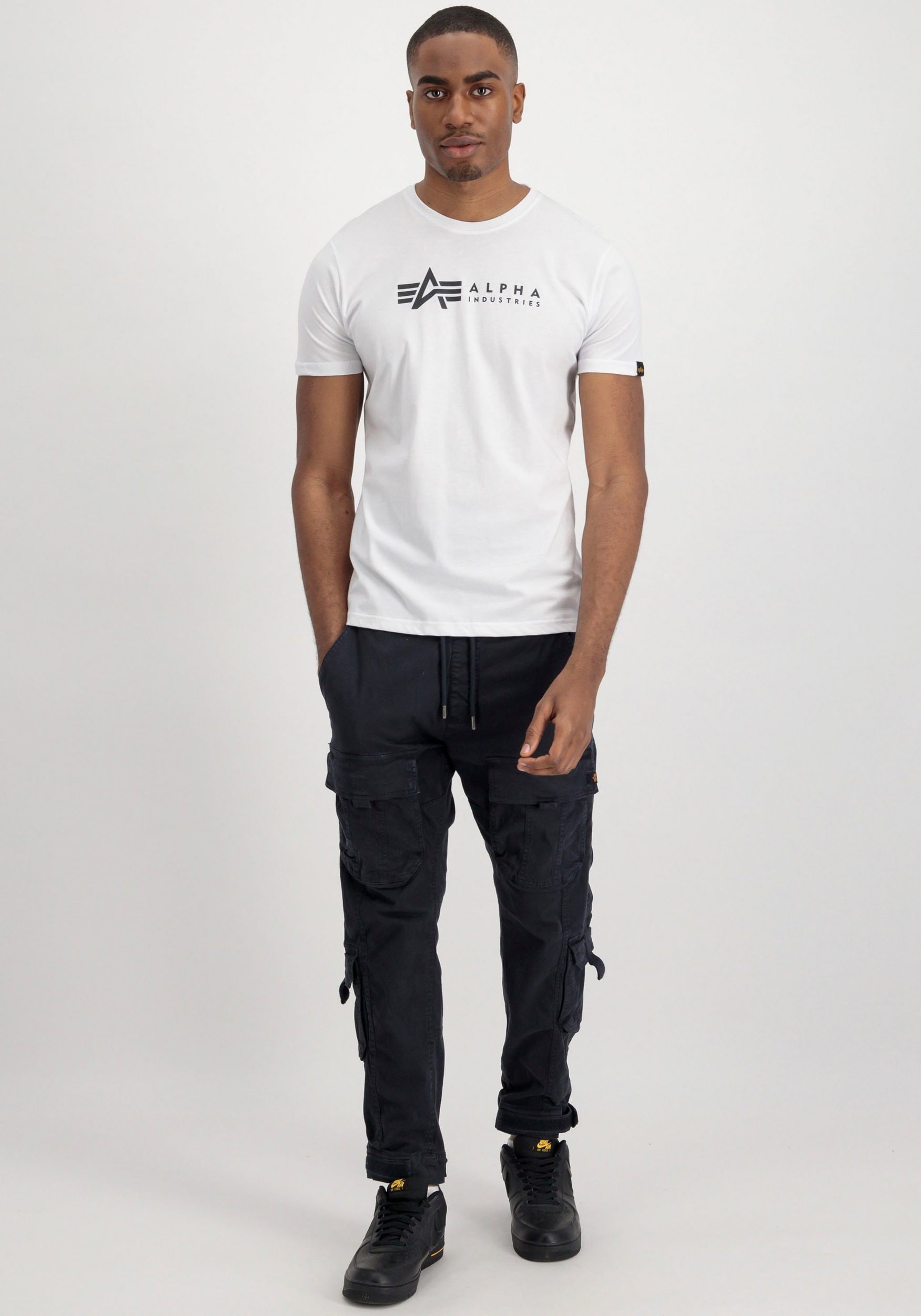 Alpha Industries Rundhalsshirt »Label T 2 Pack«, (Packung, 2 tlg., 2er-Pack)