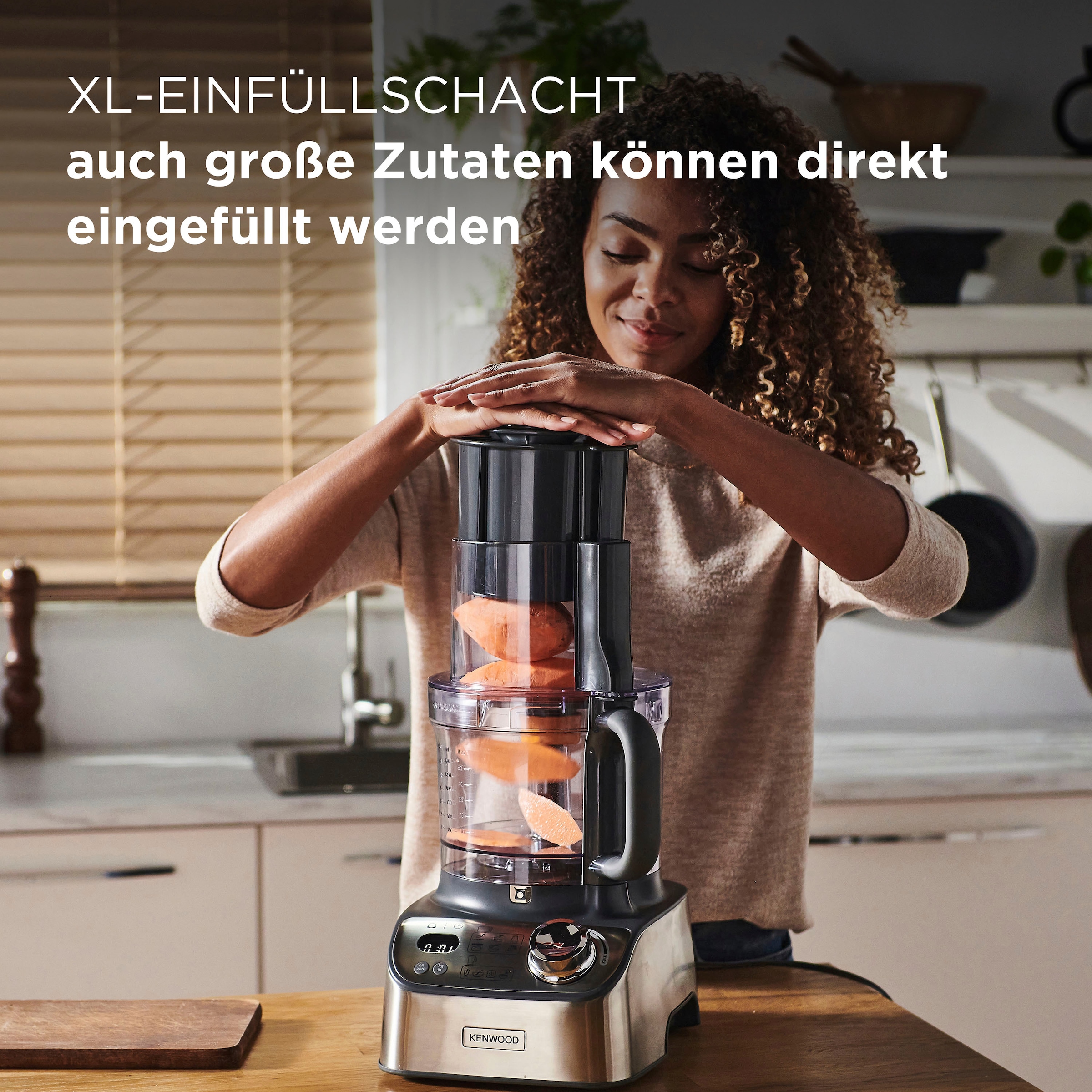 KENWOOD Kompakt-Küchenmaschine »FDM72.990SS Multipro XL Weigh+«, 3 l  Arbeitsbehälter bequem kaufen
