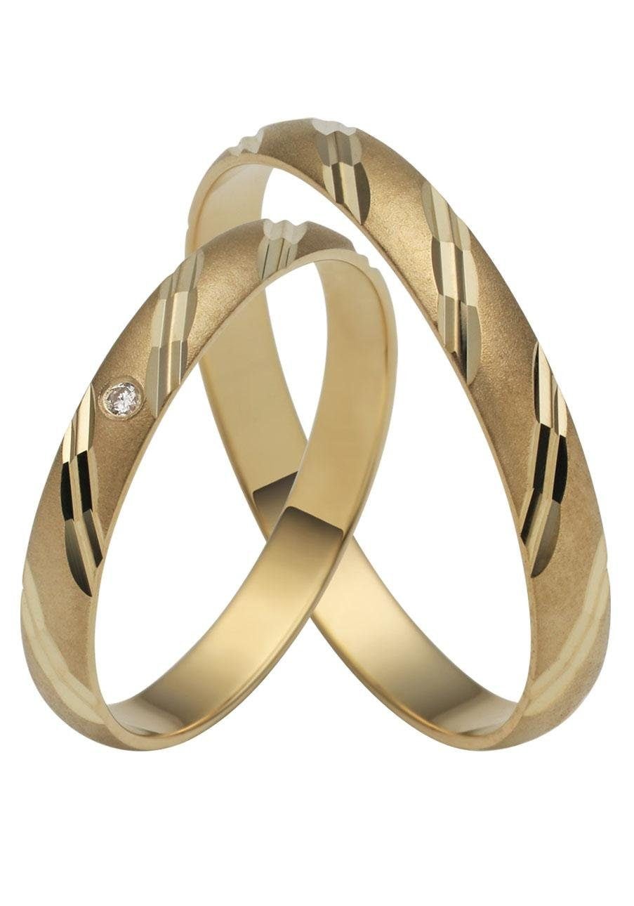 Firetti Trauring »Schmuck Geschenk Gold 375 Hochzeit Ehering \