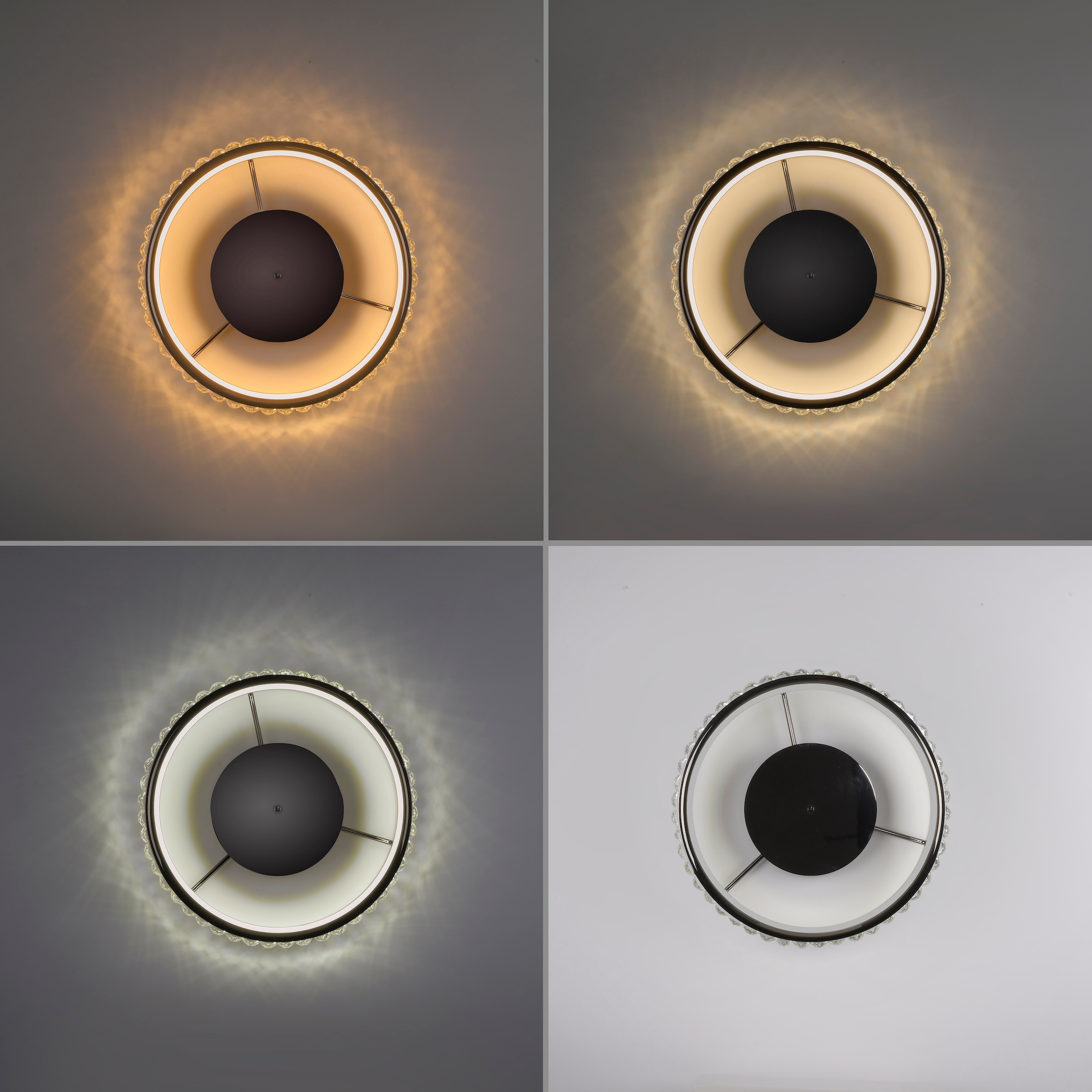 Paul Neuhaus LED Deckenleuchte »GLAMORA« LED-Board 1 Stk. warmweiß - kaltweiß CCT(2700-5000K), Stufenlos dimmbar über Fernbedienung, Memoryfunktion