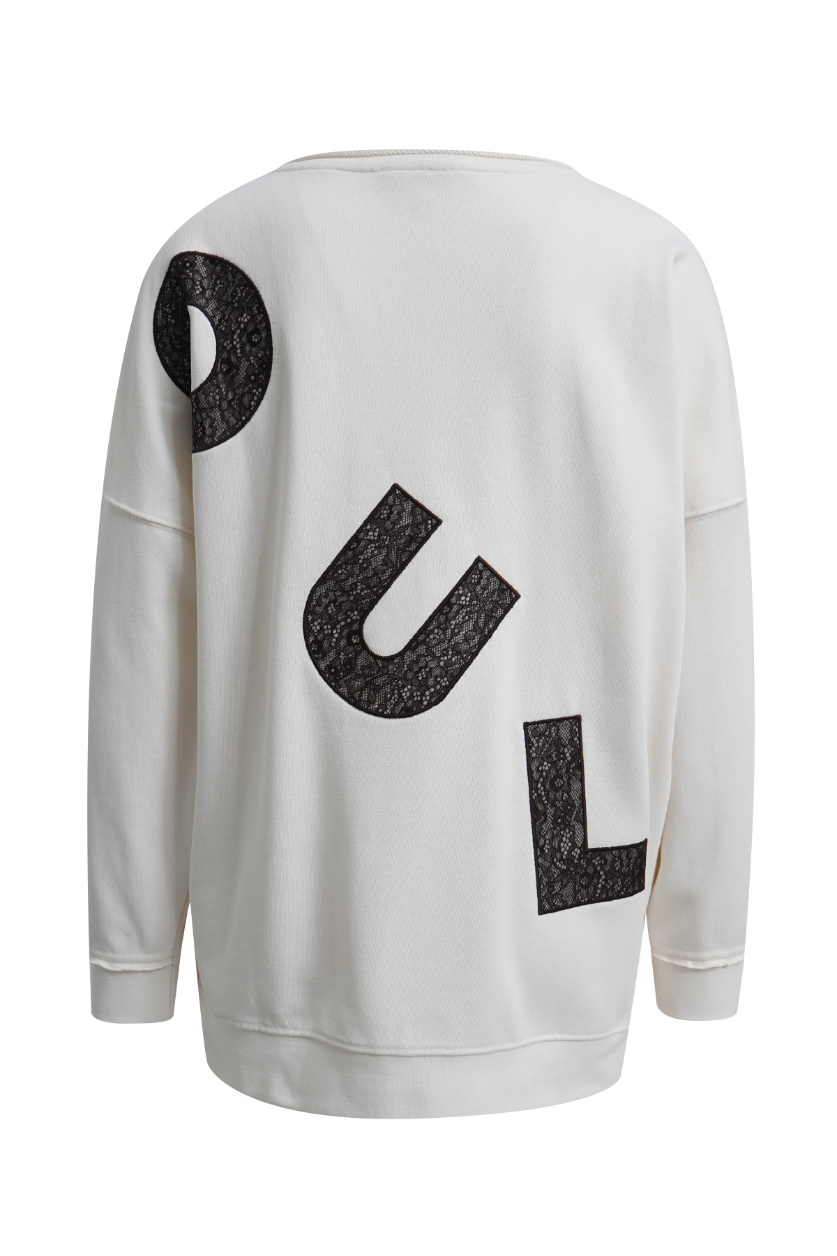Smith & Soul Longsweatshirt , mit kontrastfarbener Spitze, oversize
