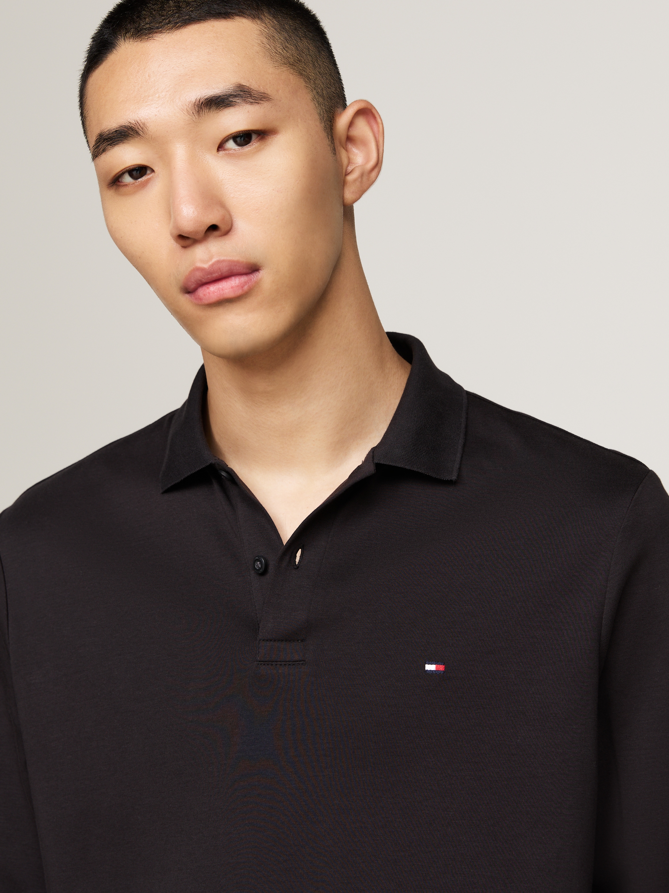 Tommy Hilfiger Langarm-Poloshirt »L/S LIQUID COTTON REG POLO«