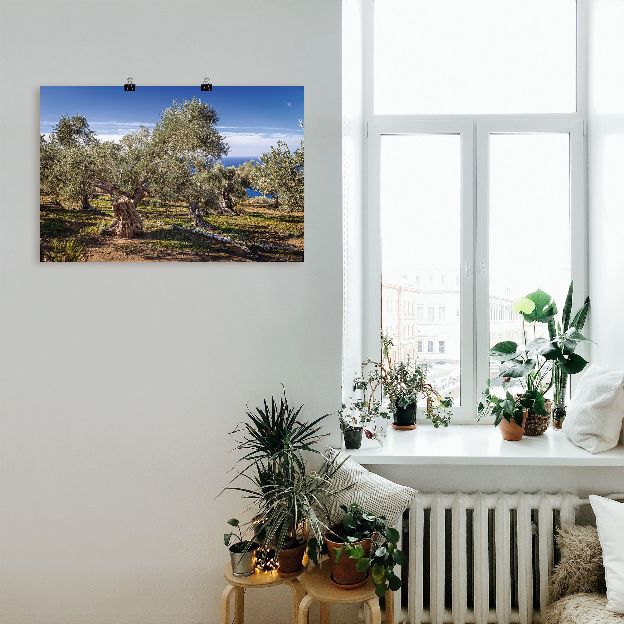 Artland Wandbild »Olivenhain in der Serra de Tramuntana«, Küstenbilder, (1 St.), als Alubild, Outdoorbild, Leinwandbild, Poster in verschied. Größen