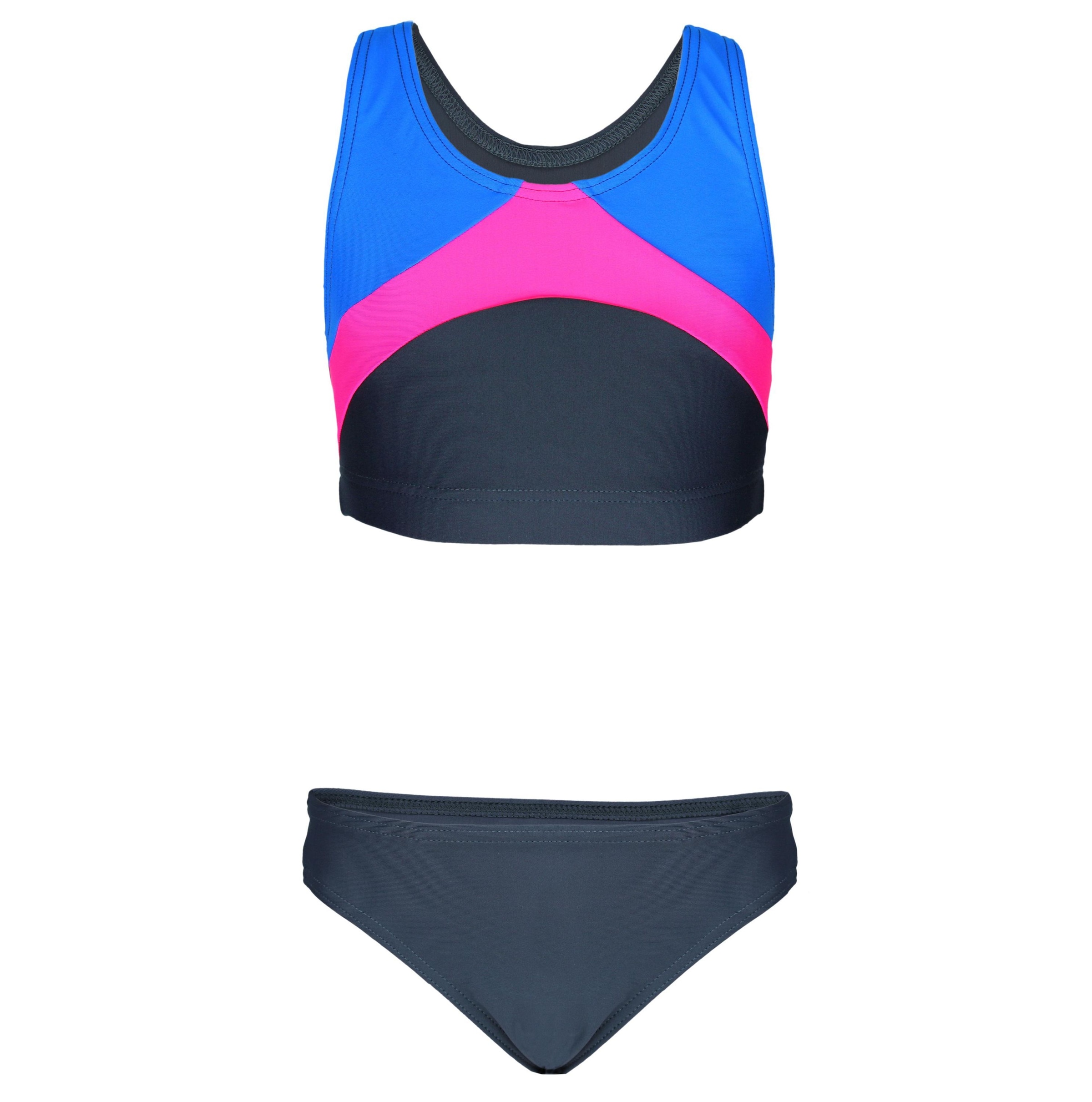 AQUARTI Bustier-Bikini »Bikini Mädchen Sport Bikini Racerback Bustier & Bikinislip«